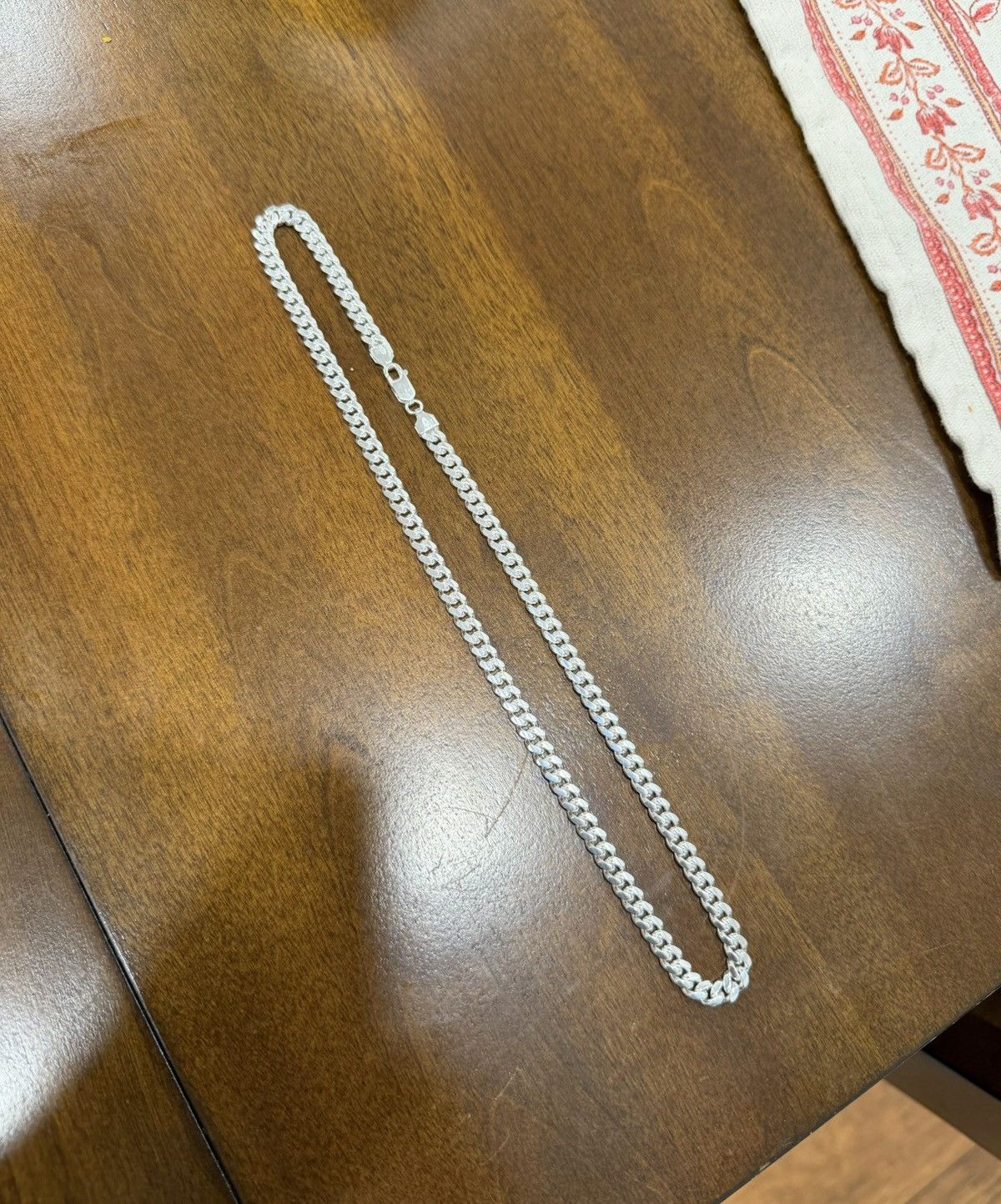 Sterling Silver Silver Miami Cuban Chain 20” Size ONE SIZE - 3 Thumbnail