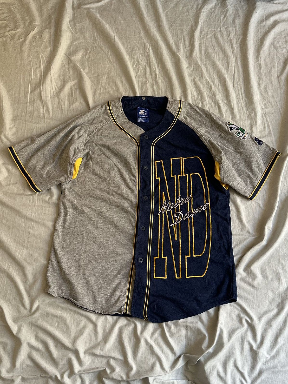 Rare Vintage 80s cheapest Notre Dame Starter Jersey