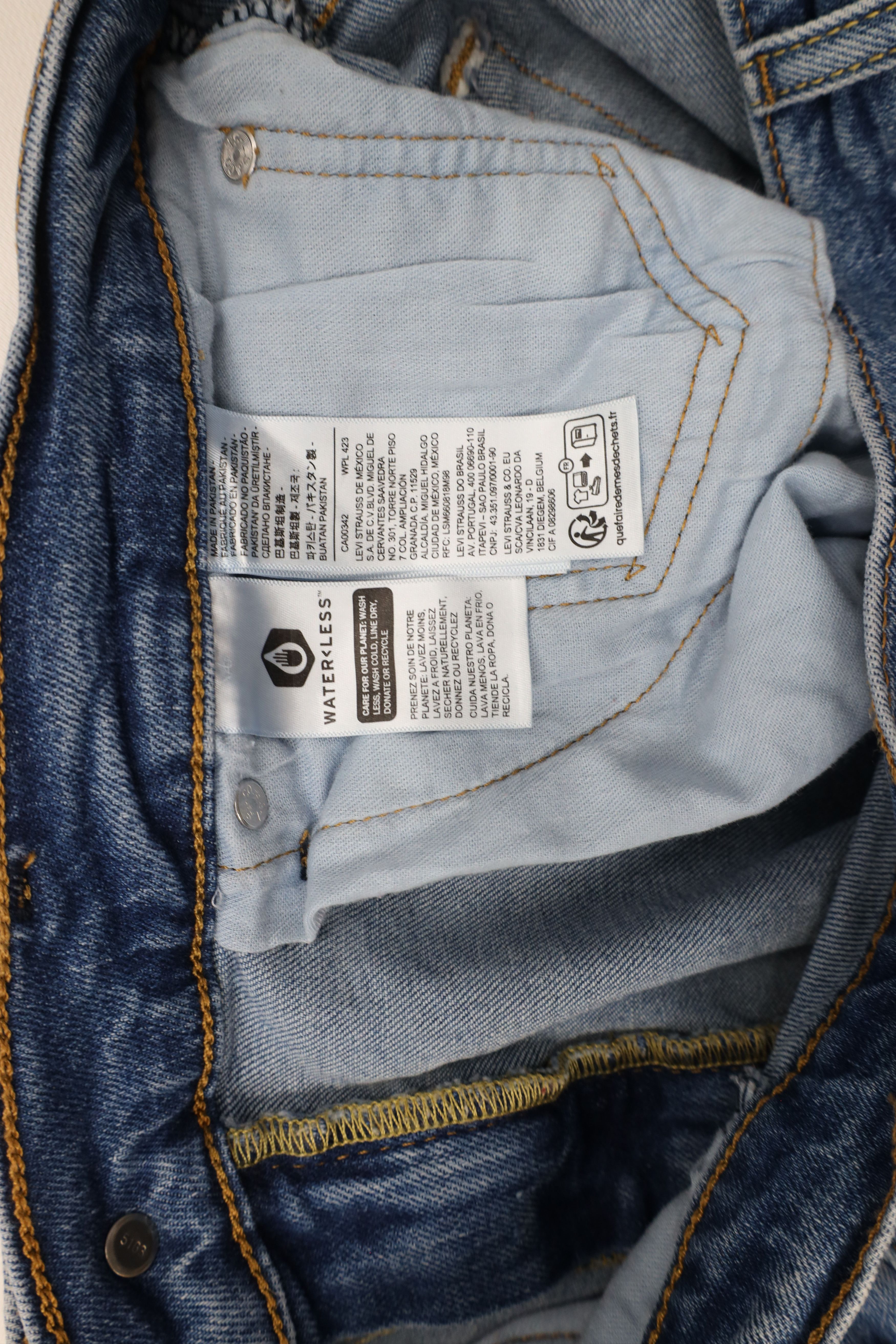 Levi's × Vintage Vintage Y2K Levis 505 Regular Straight Denim Jeans Stretch Size US 34 / EU 50 - 6 Thumbnail