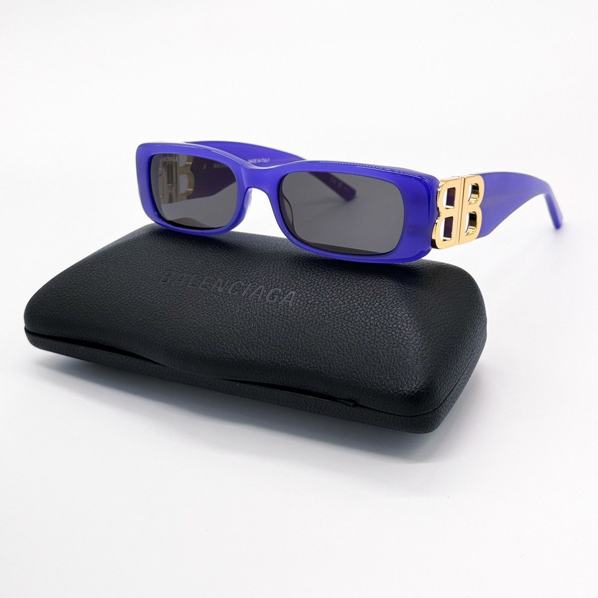 Balenciaga NEW BALENCIAGA BB0096S 004 SQUARE VIOLET UNISEX