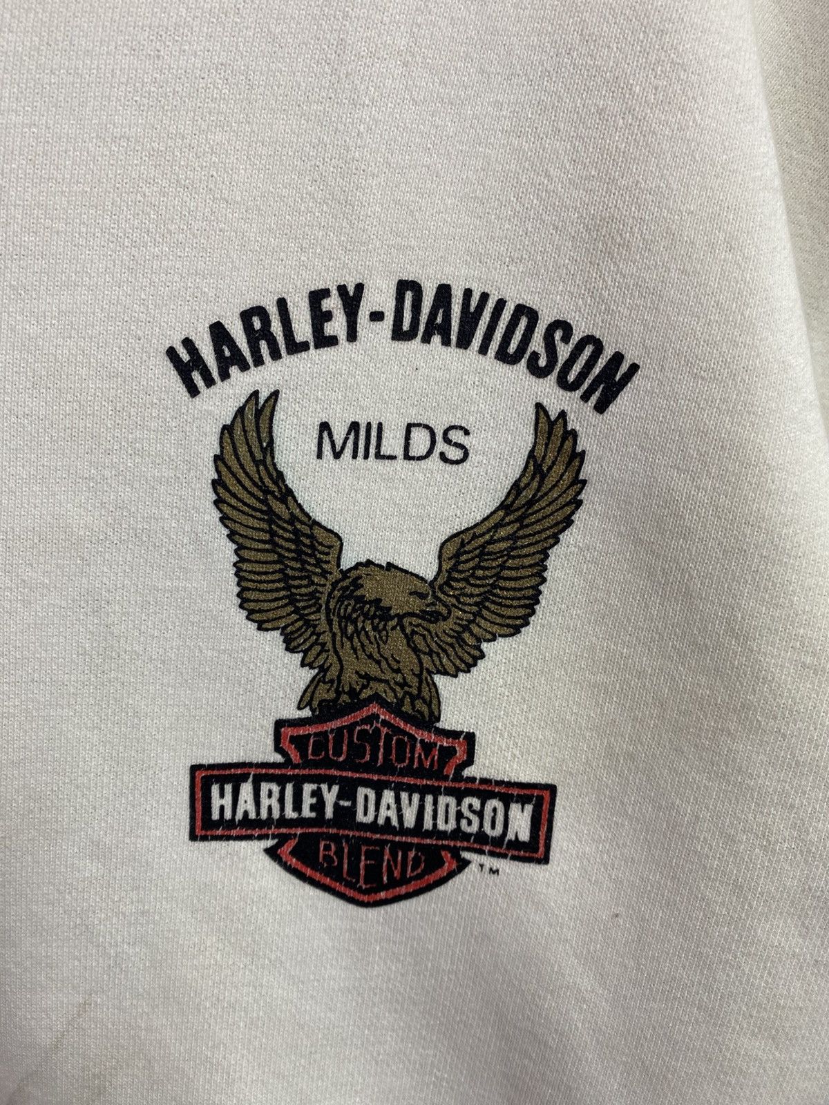 Harley Davidson vintage vintage Harley-Davidson "Custom Blend" sweatshirt Size US XL / EU 56 / 4 - 7 Thumbnail