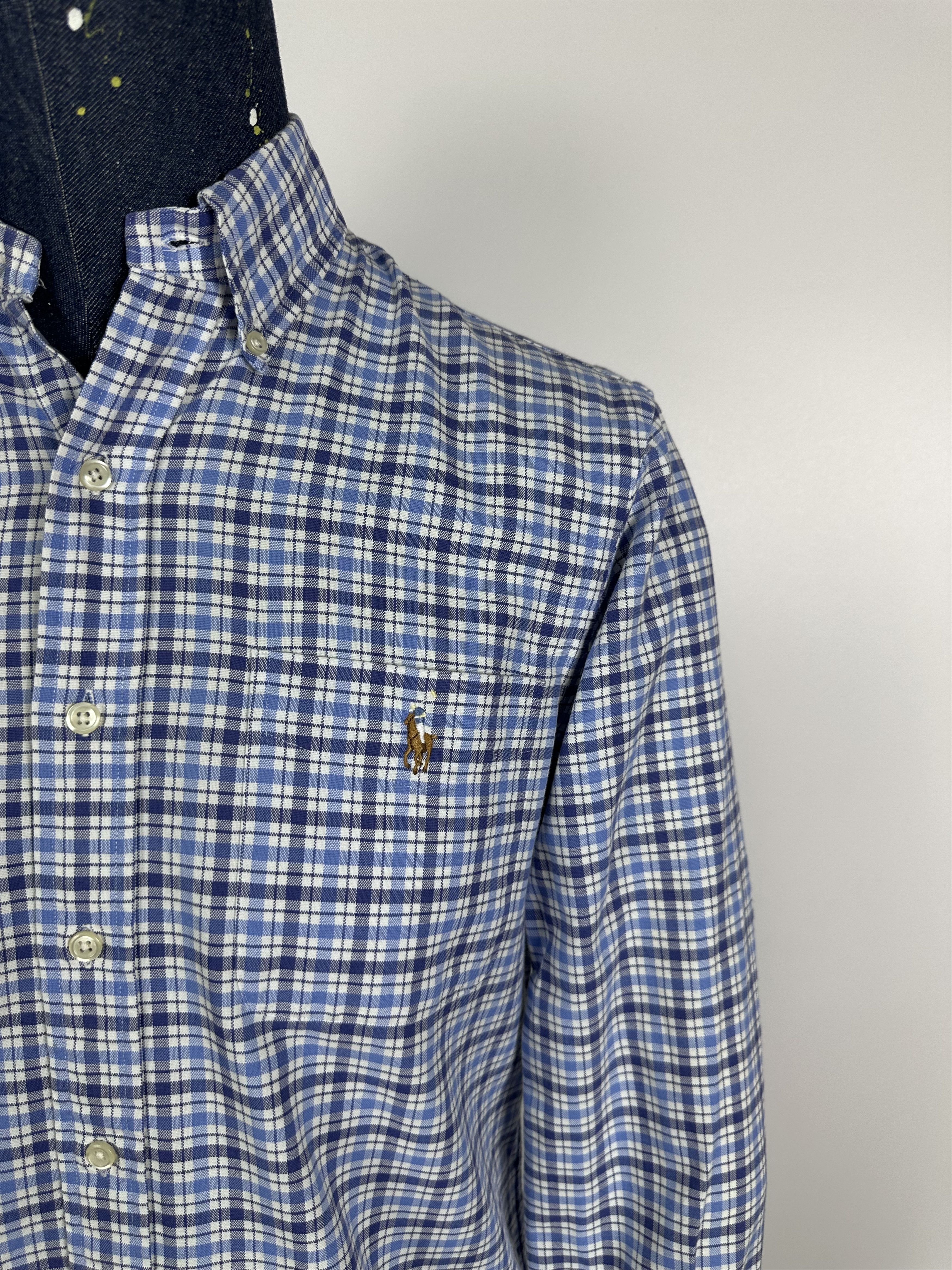 Polo Ralph Lauren × Ralph Lauren Ralph Lauren Button Down Shirt Blue Plaid Long Sleeve Size S Size US S / EU 44-46 / 1 - 2 Thumbnail
