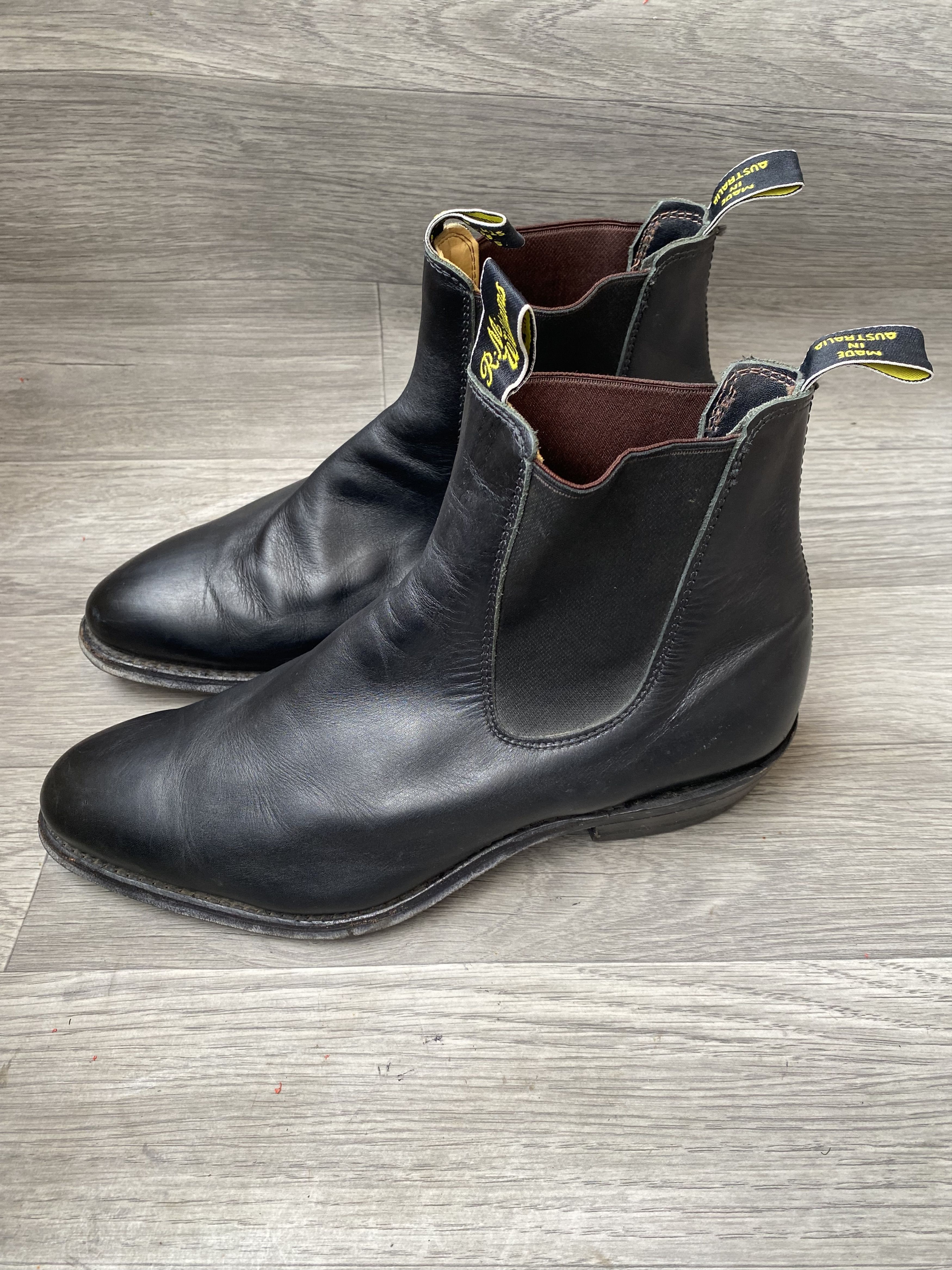 R.M. Williams Rm william chelsea black leather boots uk 10G Size US 11 / EU 44 - 6 Thumbnail