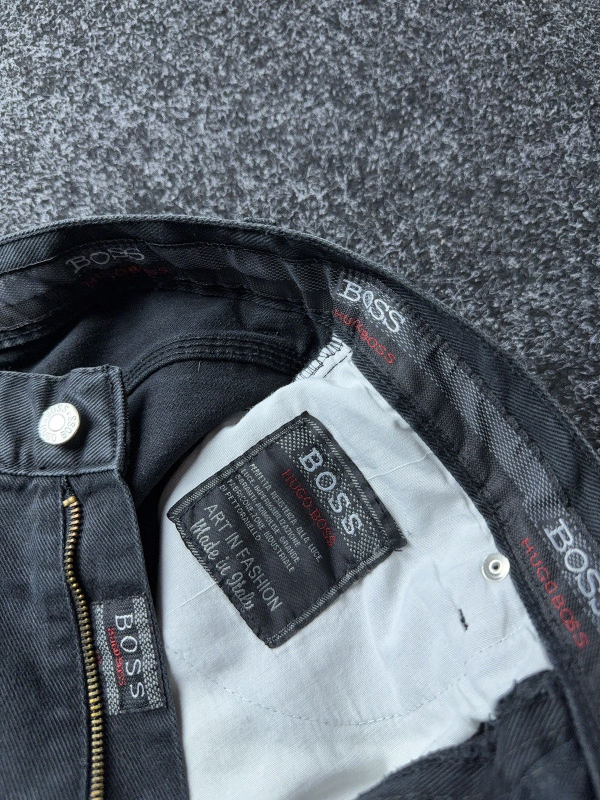 Hugo Boss Retro VNTG 90s Hugo Boss Faded Black Pants Straight Fit Y2K Size US 30 / EU 46 - 9 Thumbnail