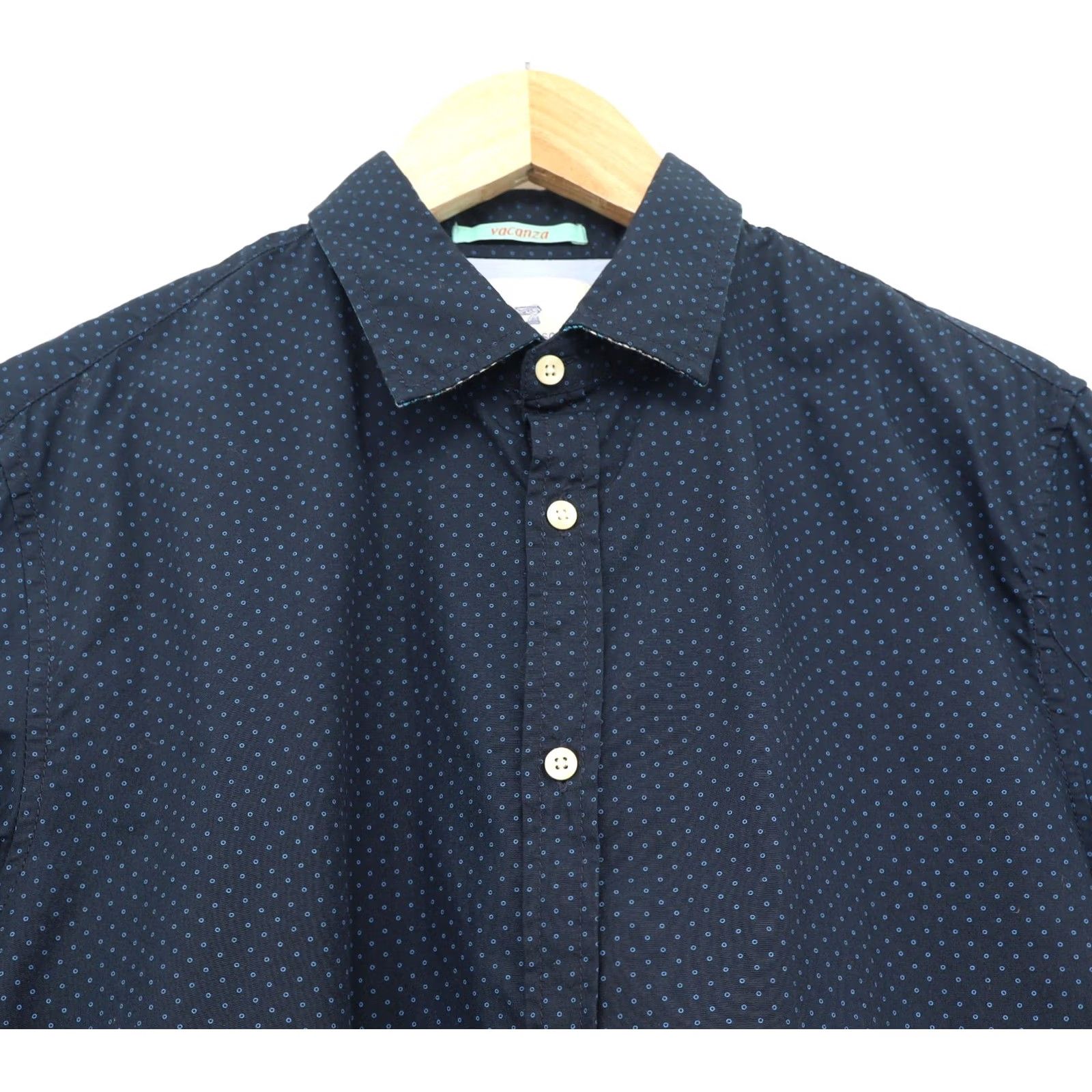 Scotch & Soda Scotch & Soda Vacanza Men’s Long Sleeve Navy Blue Circles Sz M Shirt Size US M / EU 48-50 / 2 - 3 Thumbnail