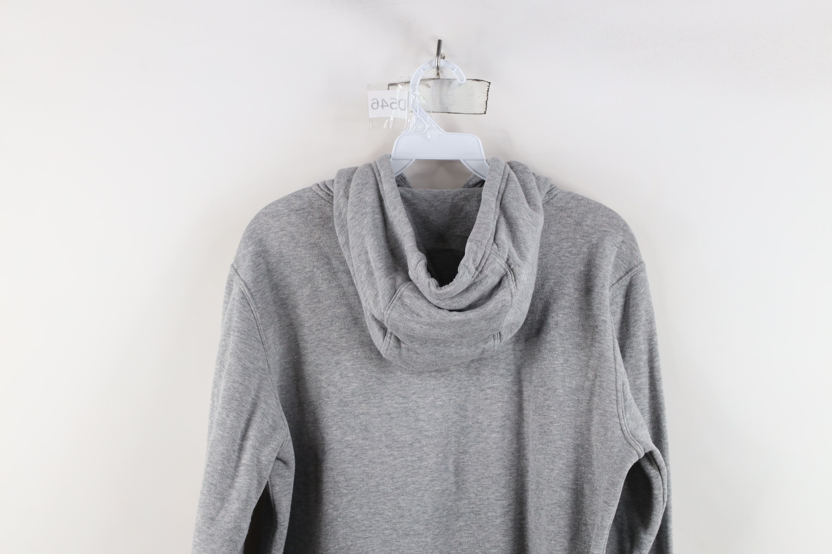 Nike × Vintage Vintage Y2K Nike Mini Swoosh Spell Out Hoodie Heather Gray Size US S / EU 44-46 / 1 - 12 Thumbnail