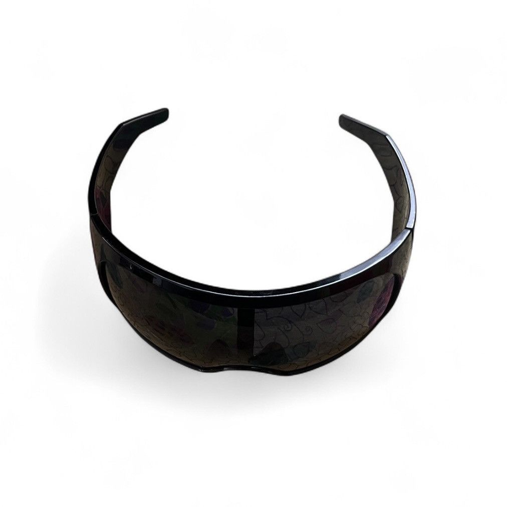 Japanese Brand Big glass Big eye Aestethic Punk Sunglasses Hip-hop Black Size ONE SIZE - 5 Thumbnail