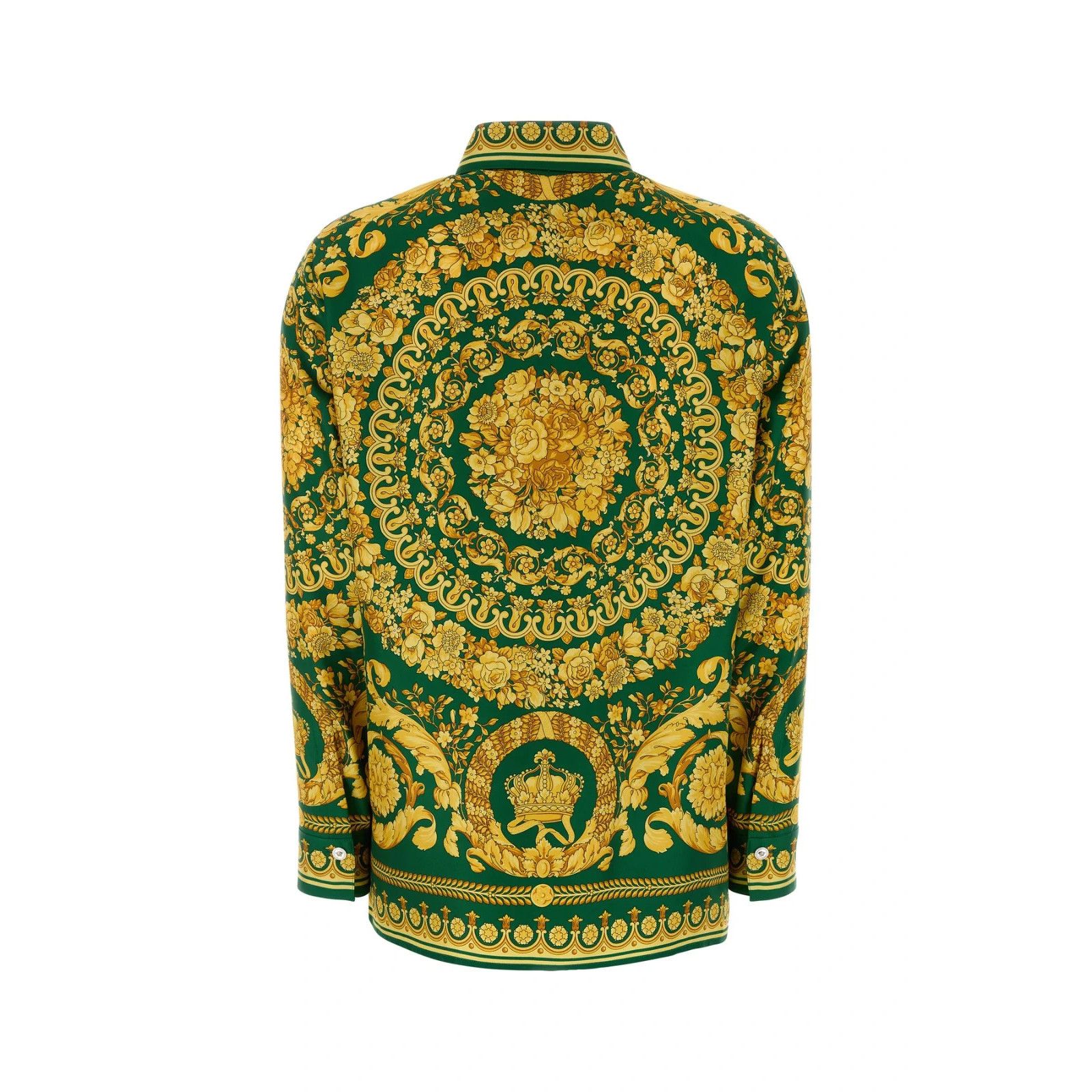 Versace VERSACE Multicolor Silk Shirt New & Authentic (Men's size:9; Size ONE SIZE - 2 Thumbnail