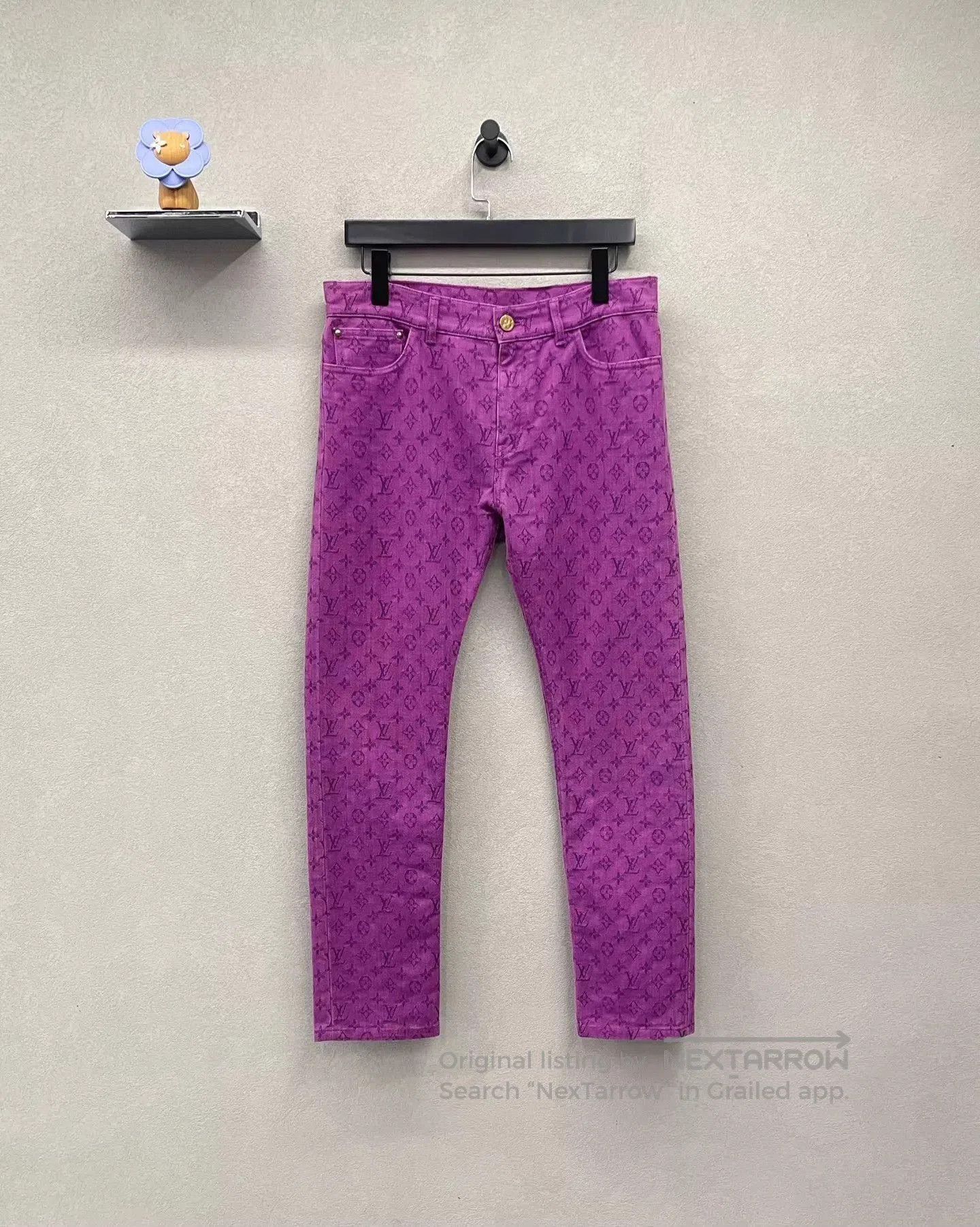 Louis Vuitton Purple Patterned Casual Pants Size 30. Size US 30 / EU 46 - 1 Thumbnail