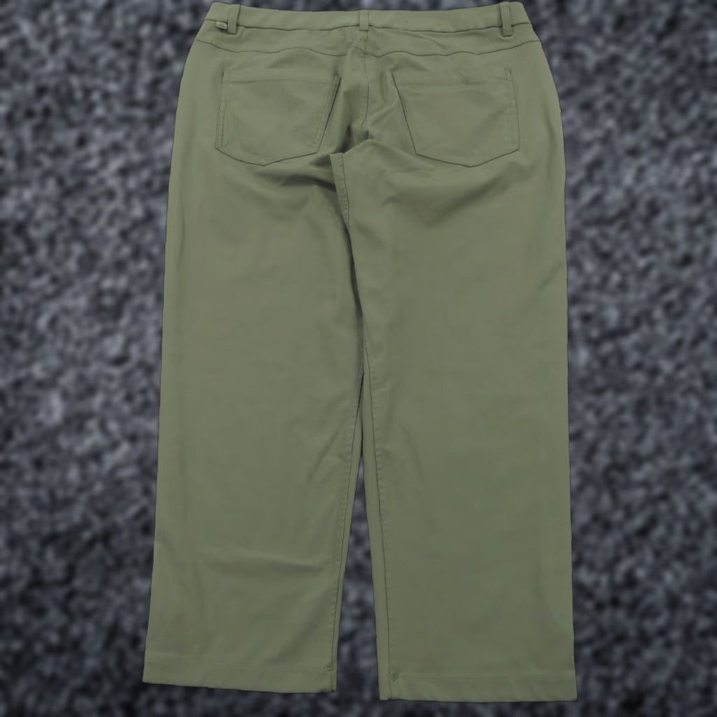Lululemon ABC Pants Mens 36x28 Army Green Warpstreme Classic Golf Commute Chinos