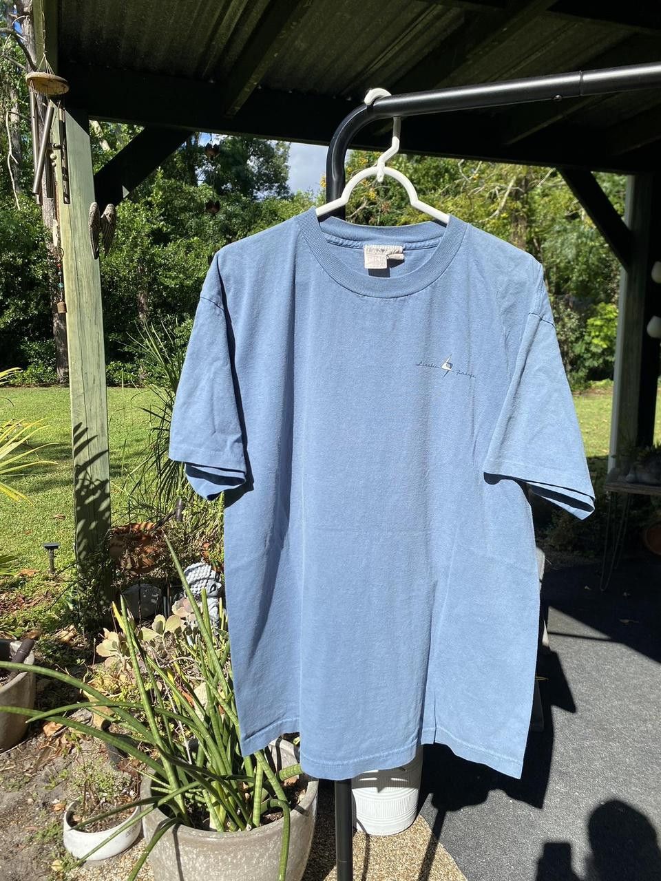 Vintage 90’s Vintage Cyan Lunatic Fringe Candy Graphic Print Tee XL Size US XL / EU 56 / 4 - 2 Thumbnail
