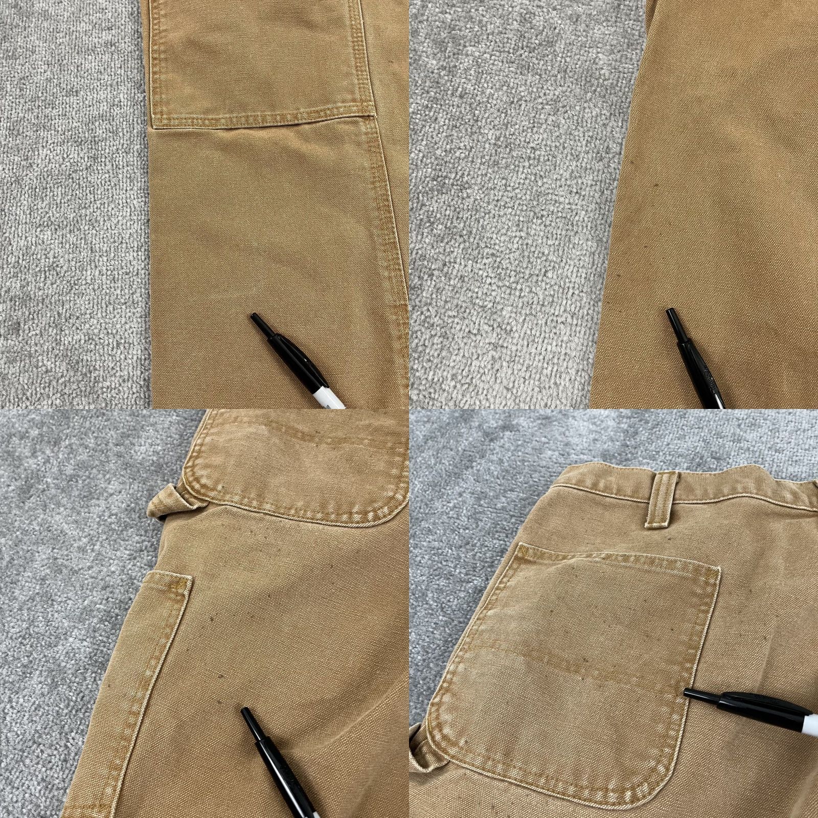 Carhartt Carhartt Pants Mens 38 x 34 Relaxed Brown Double Knee Canvas Workwear Size US 38 / EU 54 - 8 Thumbnail