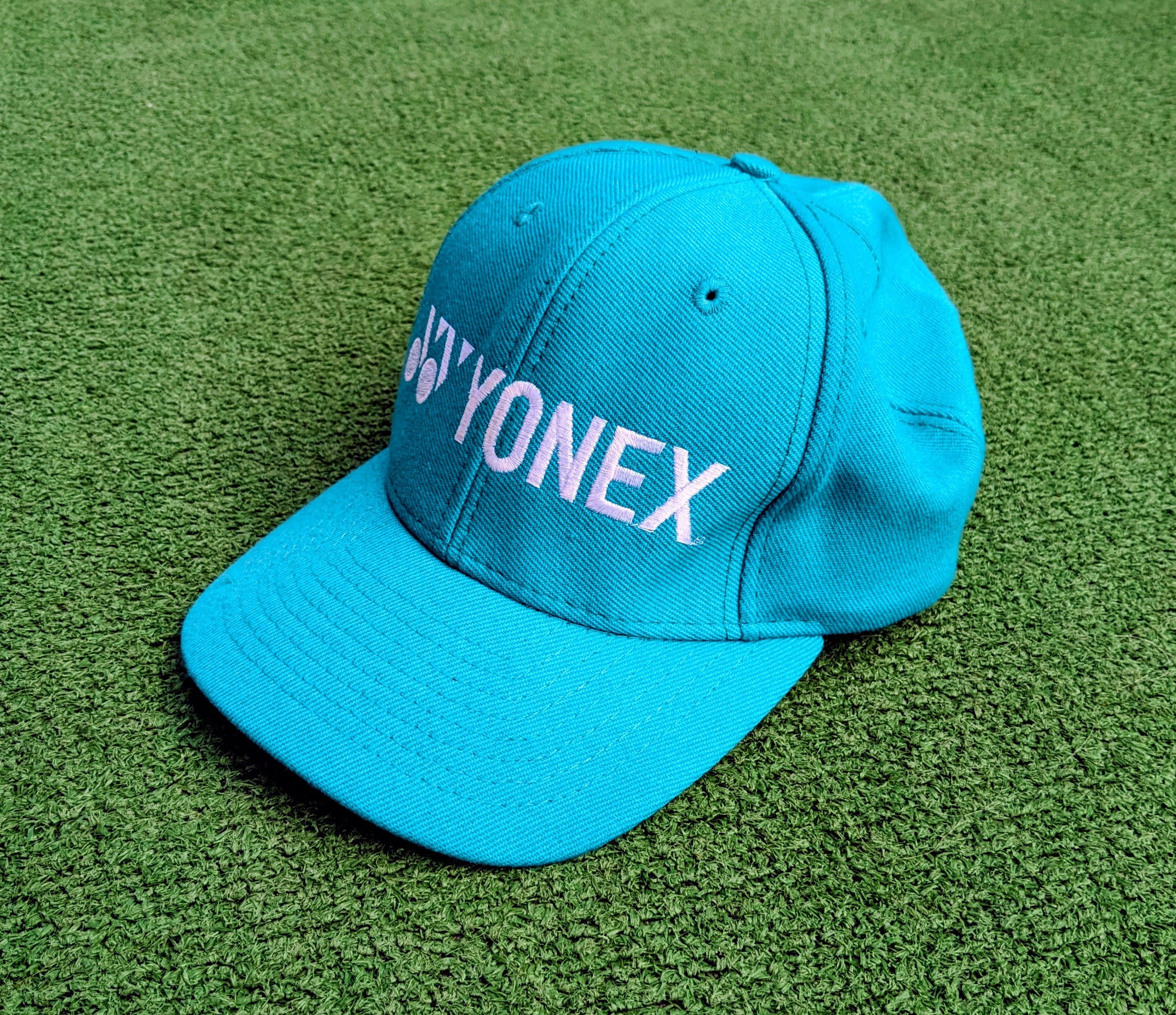 Other YONEX Vintage Hat Aqua-Blue Adjustable OSFM Wool Cap GUC Size ONE SIZE - 1 Thumbnail