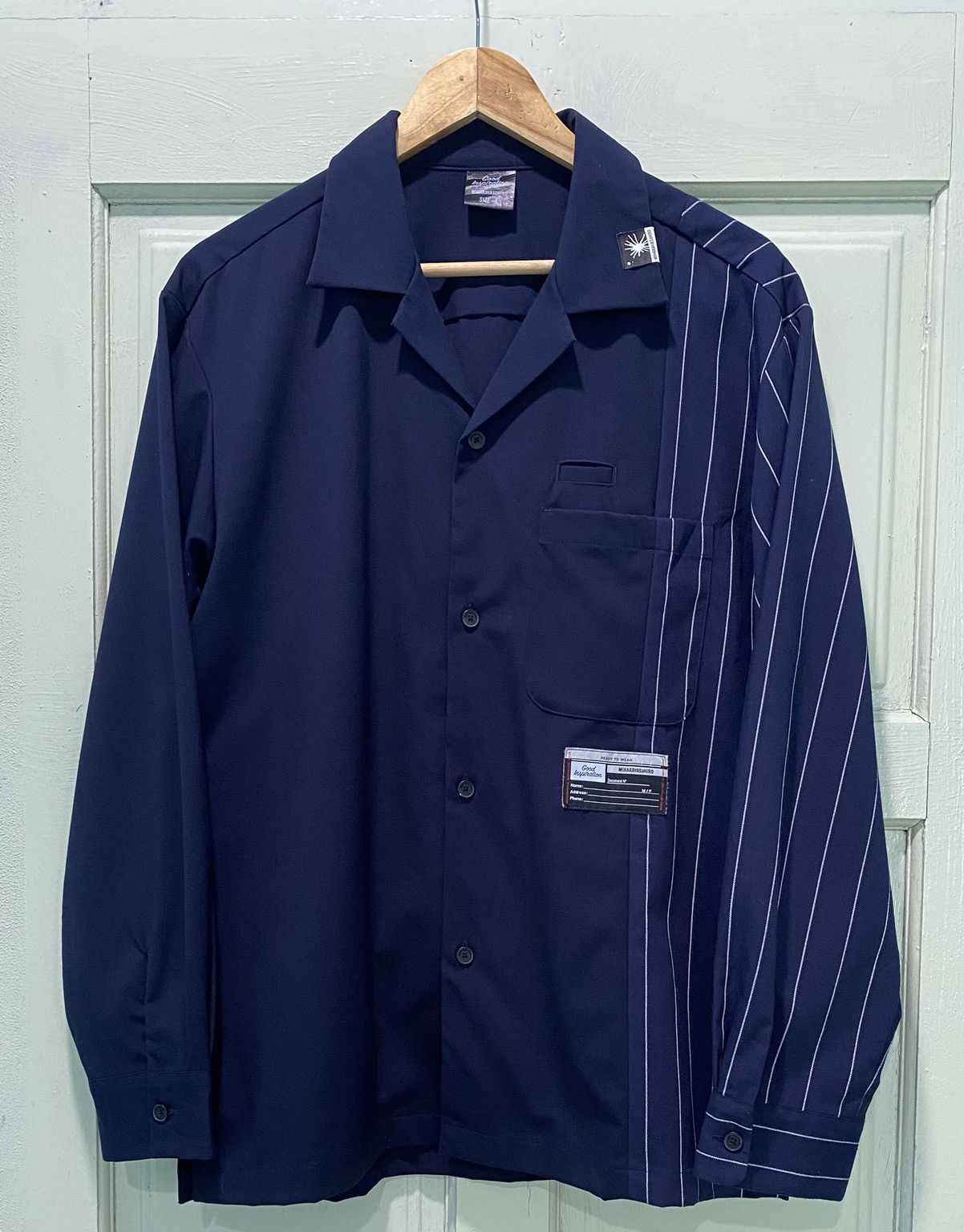 Maison MIHARA YASUHIRO Miharayasuhiro x GU Striped Shirt Button up Nice Design Size US L / EU 52-54 / 3 - 3 Thumbnail