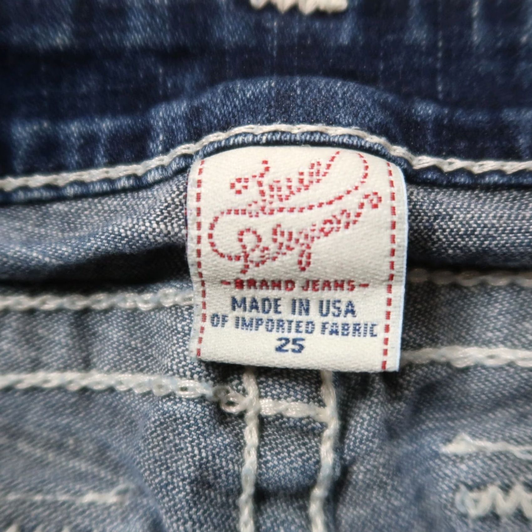True Religion VINTAGE? True Religion Jeans Womens 25x34 Denim Blue Skinny Stretch 90s Halle Womens Jeans Size 42" / US 20 - 3 Thumbnail