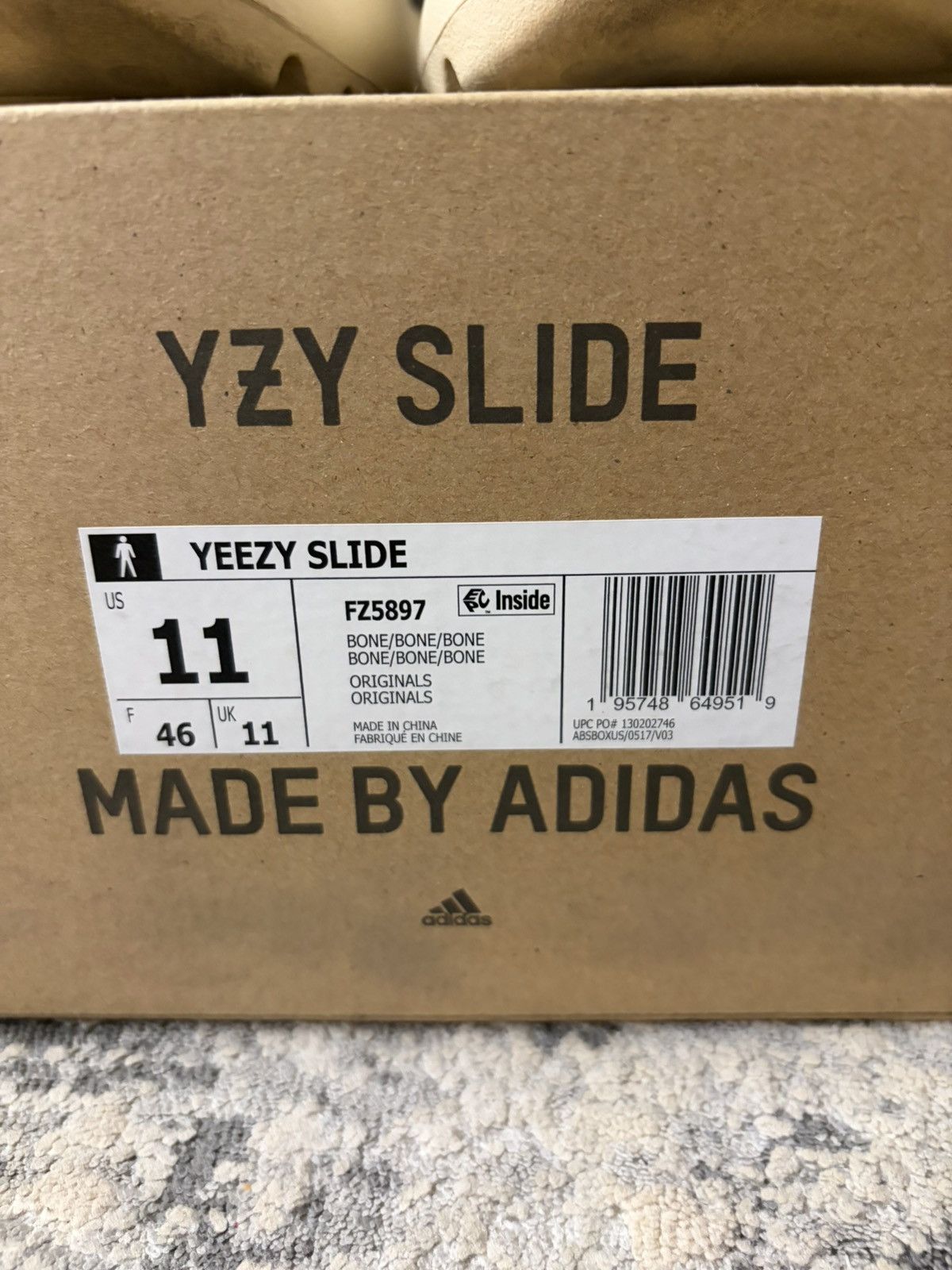 Yeezy Yeezy Slide - Bone FZ5897 Size US 11 / EU 44 - 8 Thumbnail