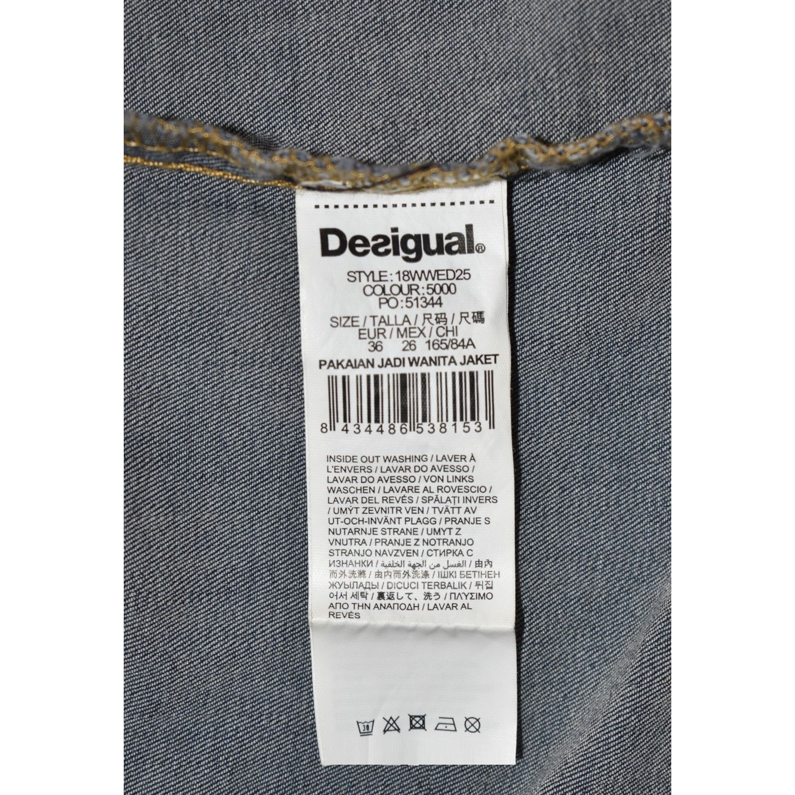 Desigual DESIGUAL Knitted Sleeves Pakaian Jadi Wanita Jacket Sz 36 Size S / US 4 / IT 40 - 6 Thumbnail