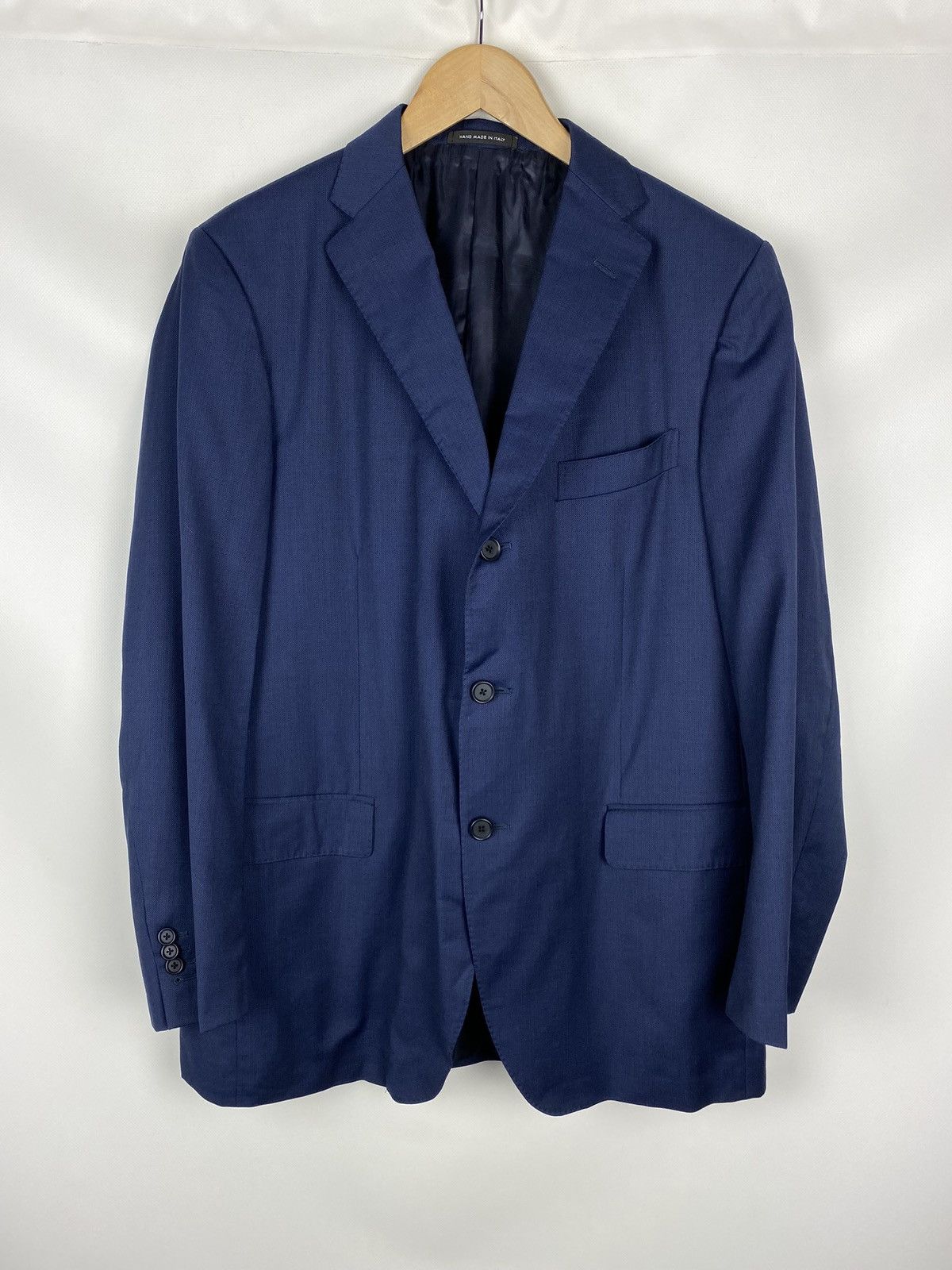 Caruso Caruso Superfine 120’s men’s wool blazer jacket sport coat Size 44R - 1 Thumbnail