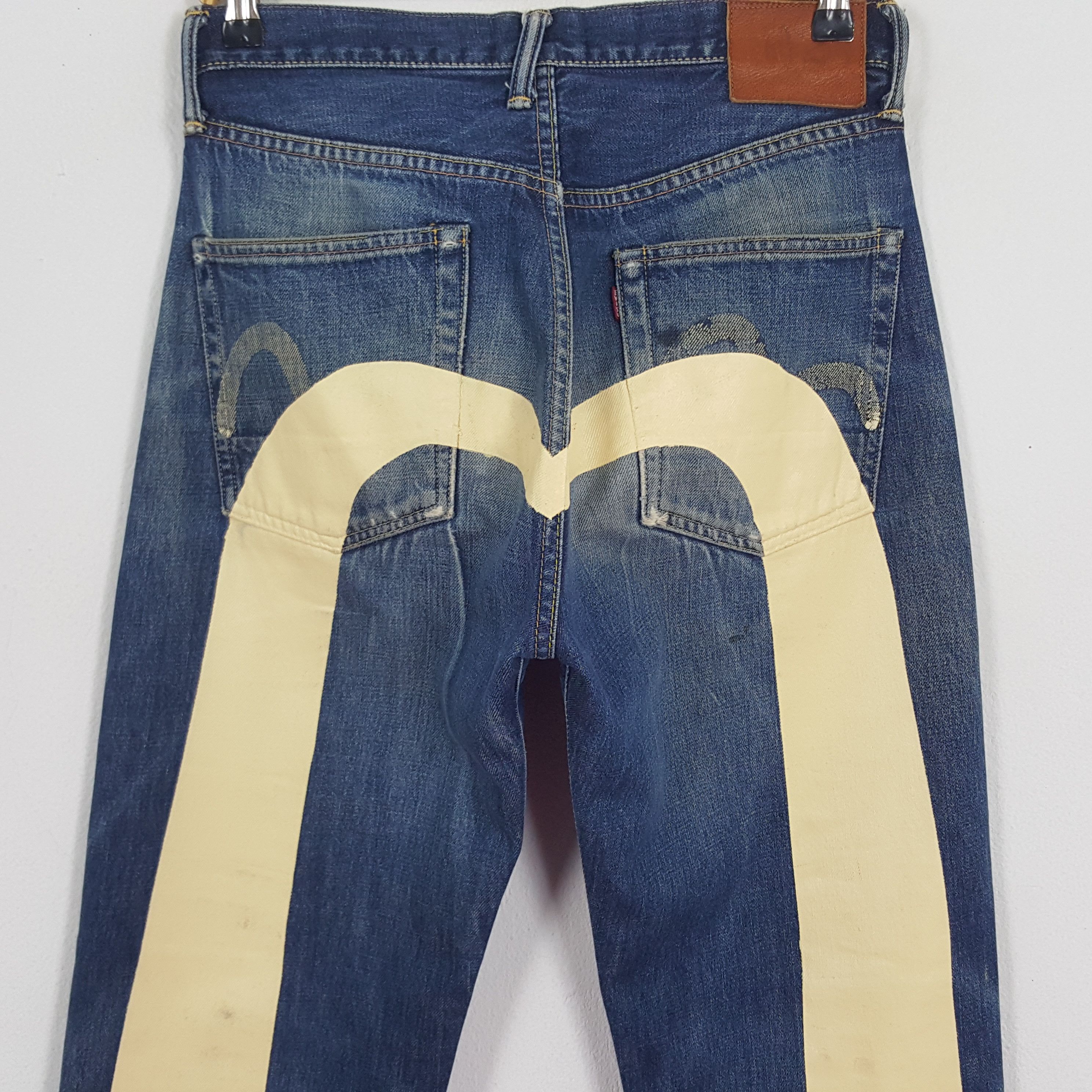 Evisu × Vintage Vintage Evisu No2 Selvedge Custom Art Daicock Denim Jeans Size US 28 / EU 44 - 2 Thumbnail