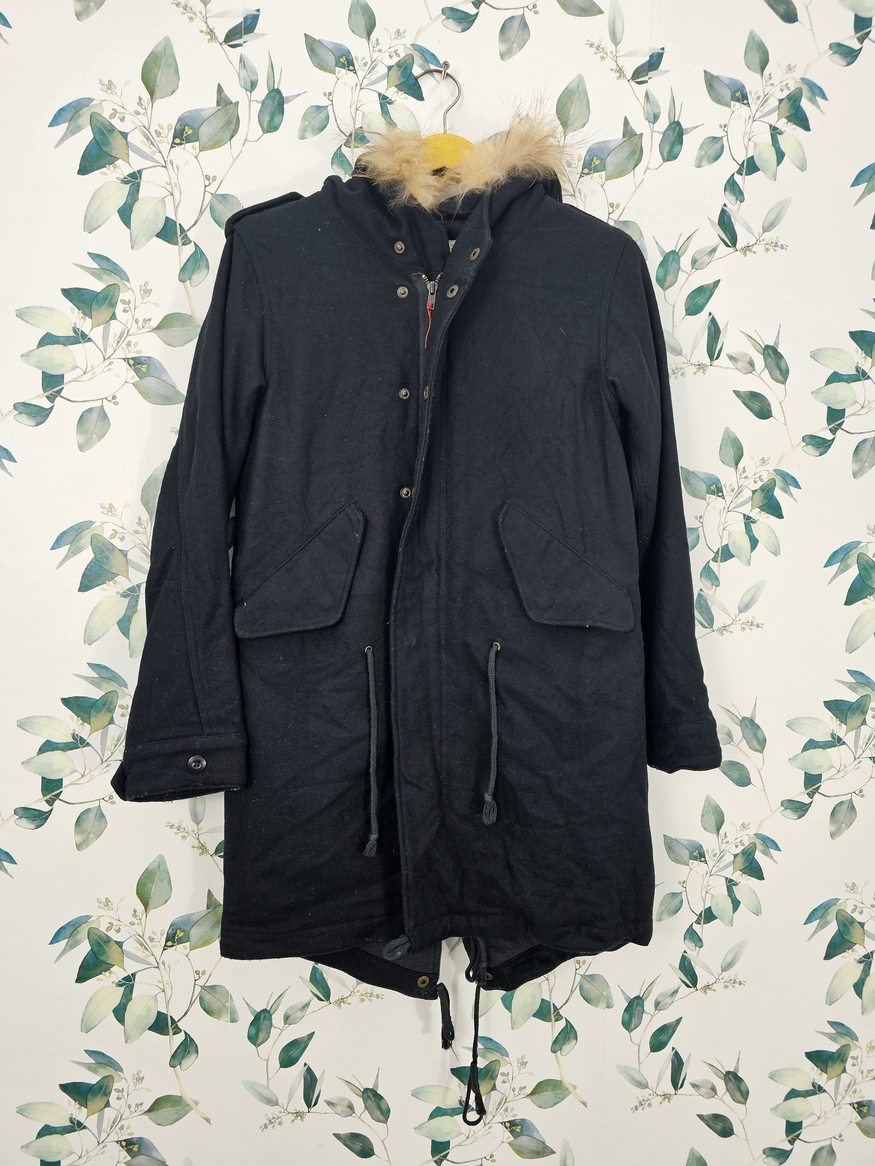 Beams Japan Japanese Brand BEAMS BOY Military Parka Wool Jacket J0115 Size US S / EU 44-46 / 1 - 1 Thumbnail