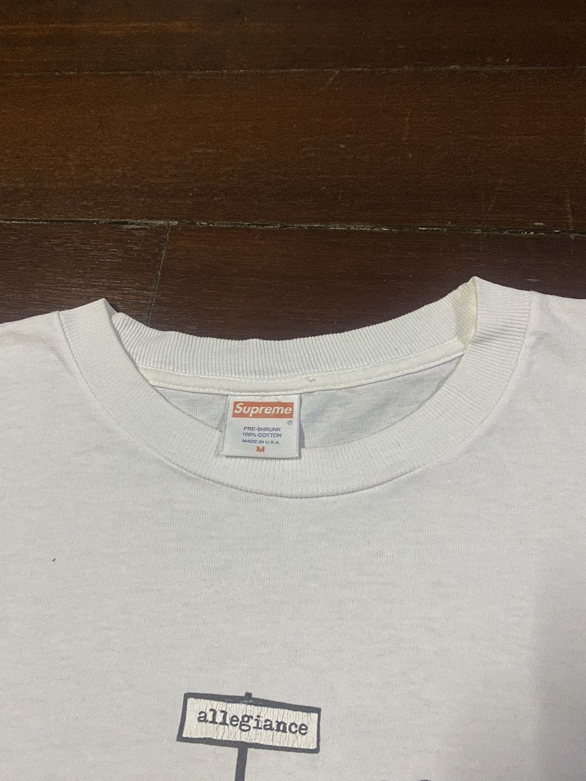 Supreme × Vintage Vintage y2k supreme i will never pledge allegiance tees 08 Size US M / EU 48-50 / 2 - 13 Thumbnail