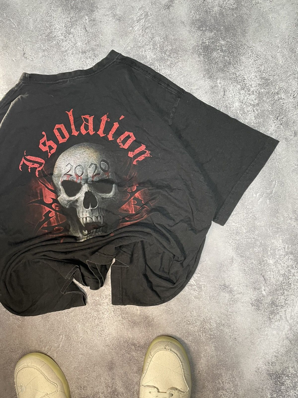 Vintage Vintage Spiral Wild T Shirt Tee Skull Big Logo Baggy 90s Size US XXL / EU 58 / 5 - 10 Thumbnail