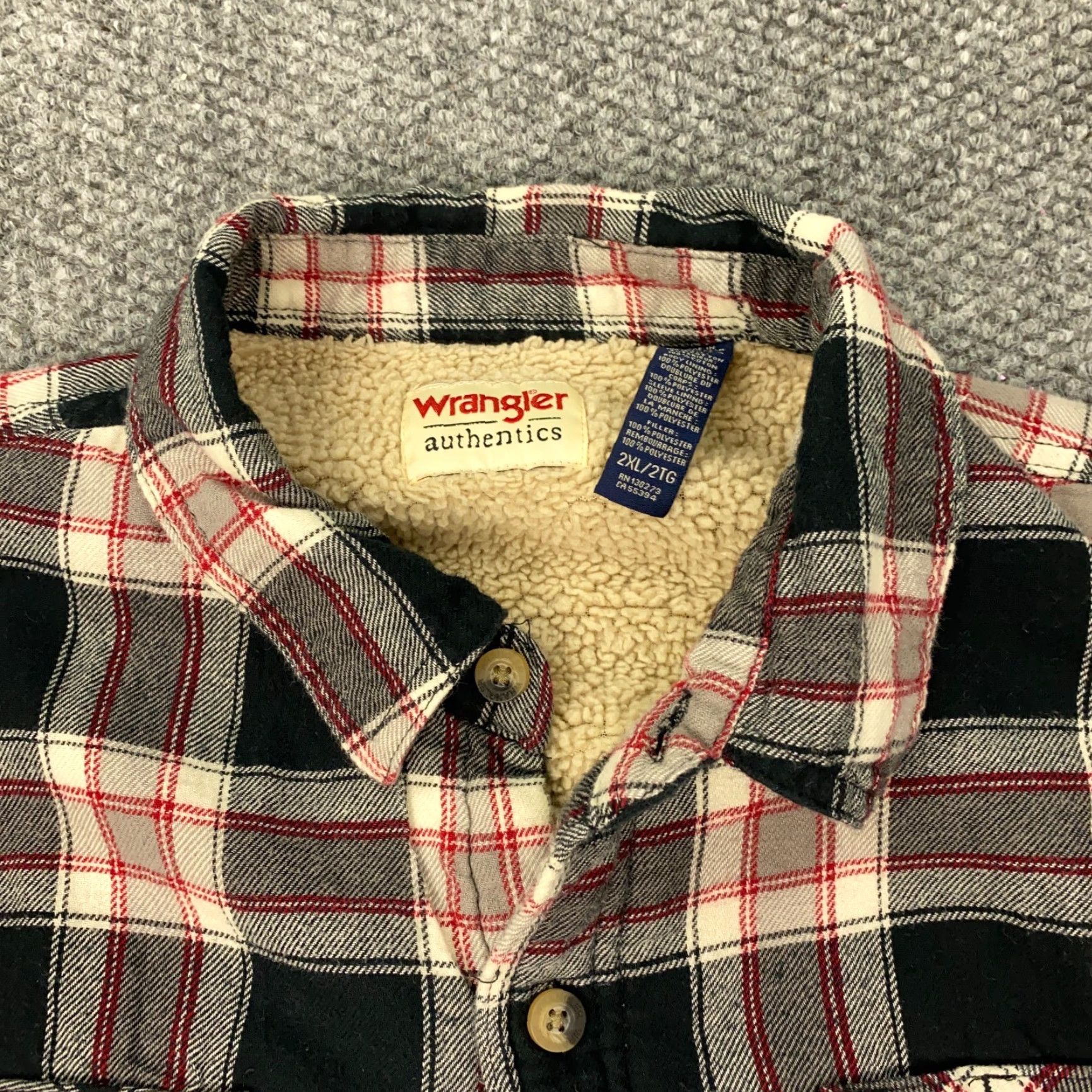 Wrangler VINTAGE Wrangler Shacket Mens 2XL Black Flannel Plaid Western Size US XXL / EU 58 / 5 - 5 Thumbnail