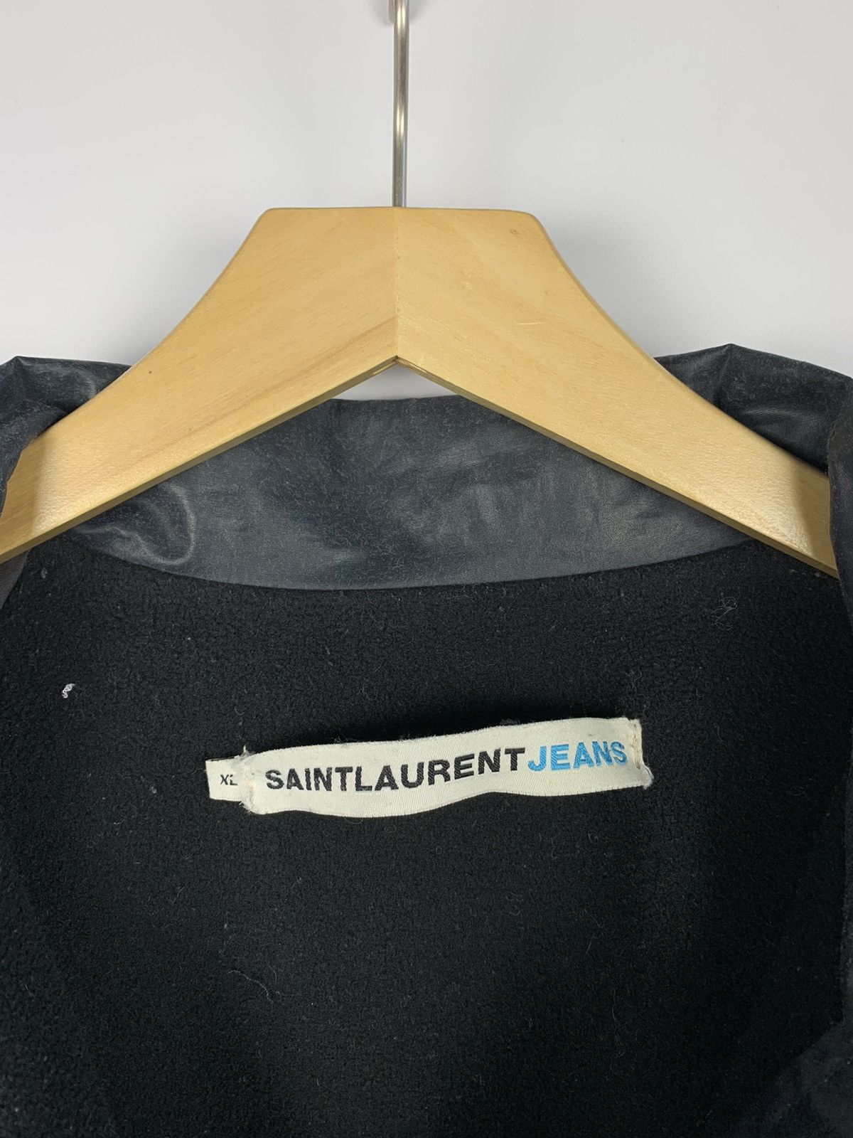 Yves Saint Laurent Vintage Saint Laurent Jeans Full Zip Jacket Resin Rare 90’s Size US XL / EU 56 / 4 - 6 Thumbnail