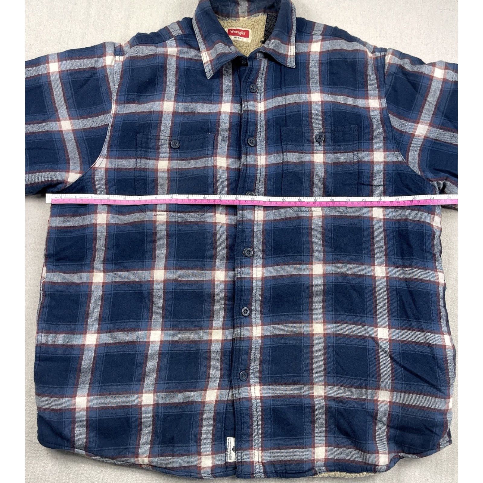 Wrangler Wrangler Jacket Shirt Men L Flannel Plaid Sherpa Lined Button Up Multicolor 90s Outdoor Workwear Mens Size US L / EU 52-54 / 3 - 6 Thumbnail