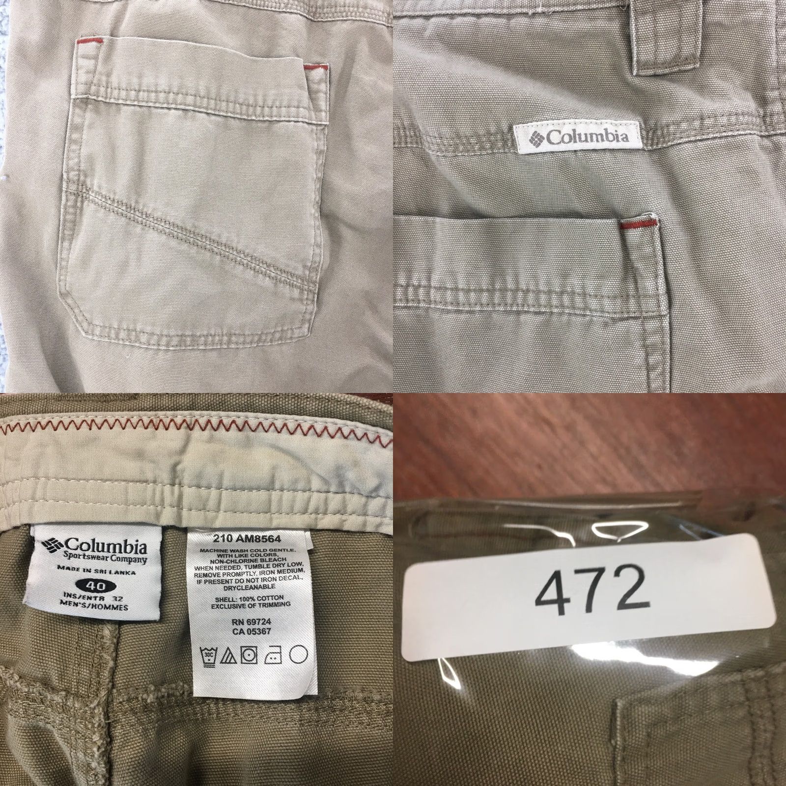 Vintage Columbia Omni Shield Ultimate Cargo Hiking Pants Mens 40 Beige Mid Rise Zip Fly Shirt Pants Cargo Size 27" / US 4 / IT 40 - 9 Thumbnail