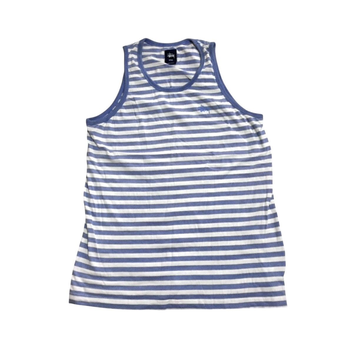 Stussy Shawn Stussy Small Embroidered Logo Striped Sailor Tank Top Size US M / EU 48-50 / 2 - 1 Thumbnail