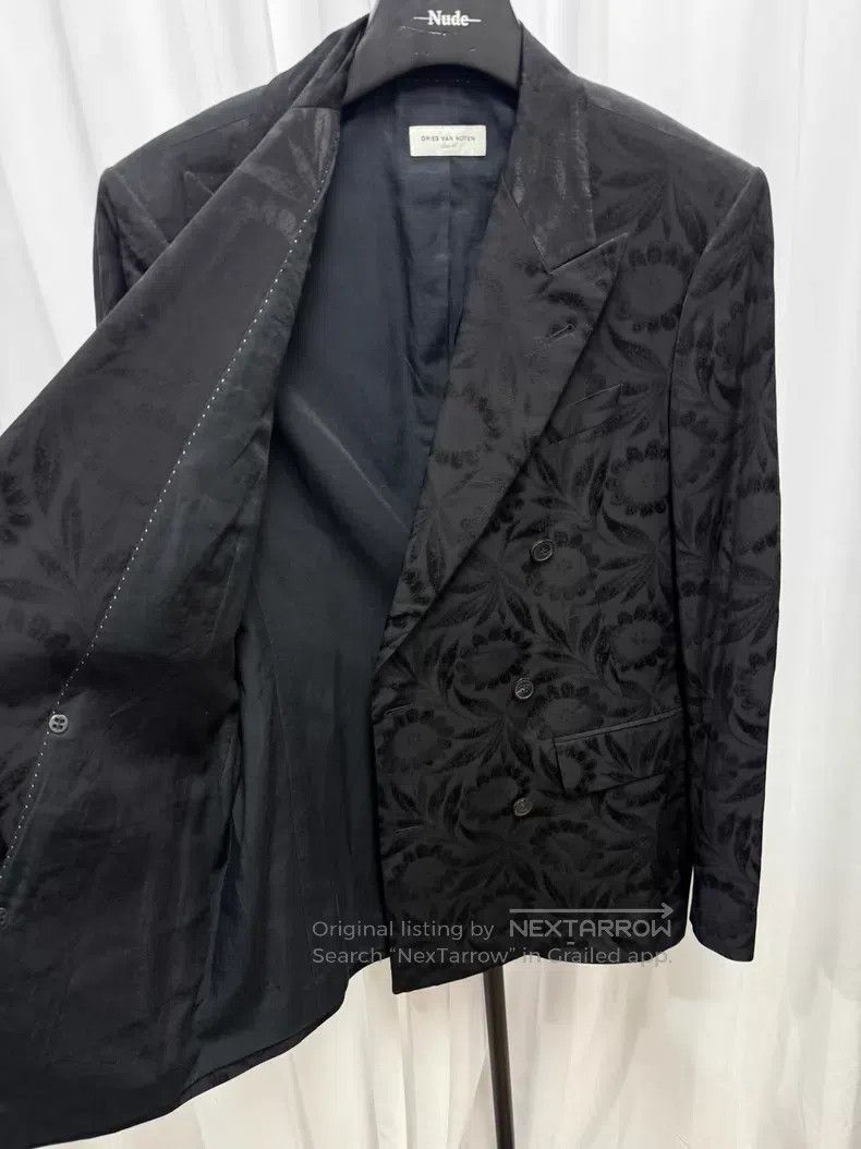 Dries Van Noten DRIES VAN NOTEN Silk Jacquard Jacket Size US S / EU 44-46 / 1 - 8 Thumbnail