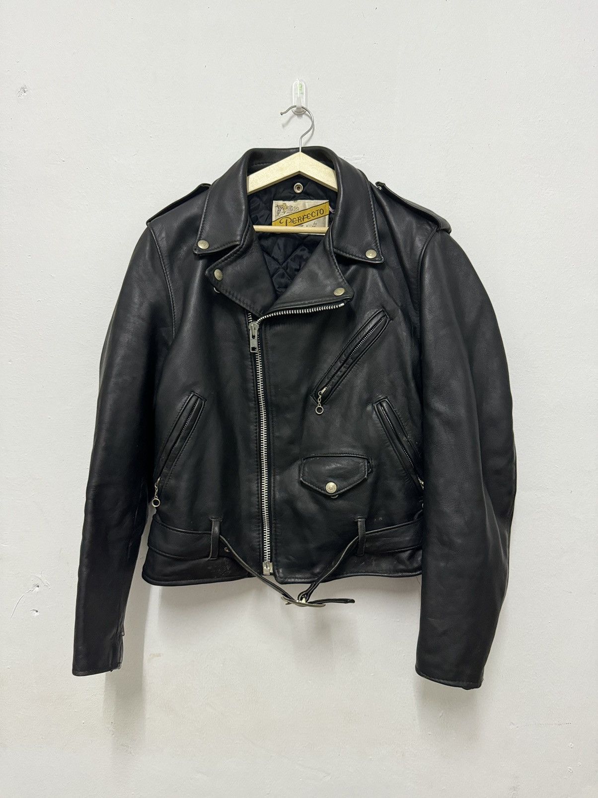 Schott × Vintage Vintage Schott Double Collar Leather Jacket Size US S / EU 44-46 / 1 - 1 Thumbnail