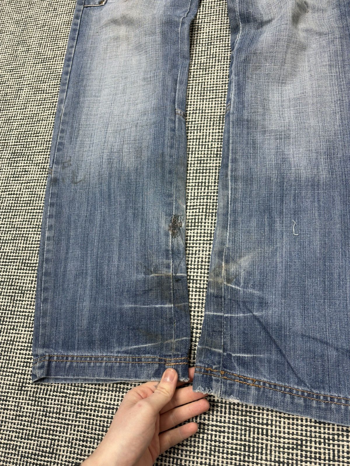 Japanese Brand Y2K kosmo lupo embroidered skeleton swag jeans vintage Size US 32 / EU 48 - 7 Thumbnail