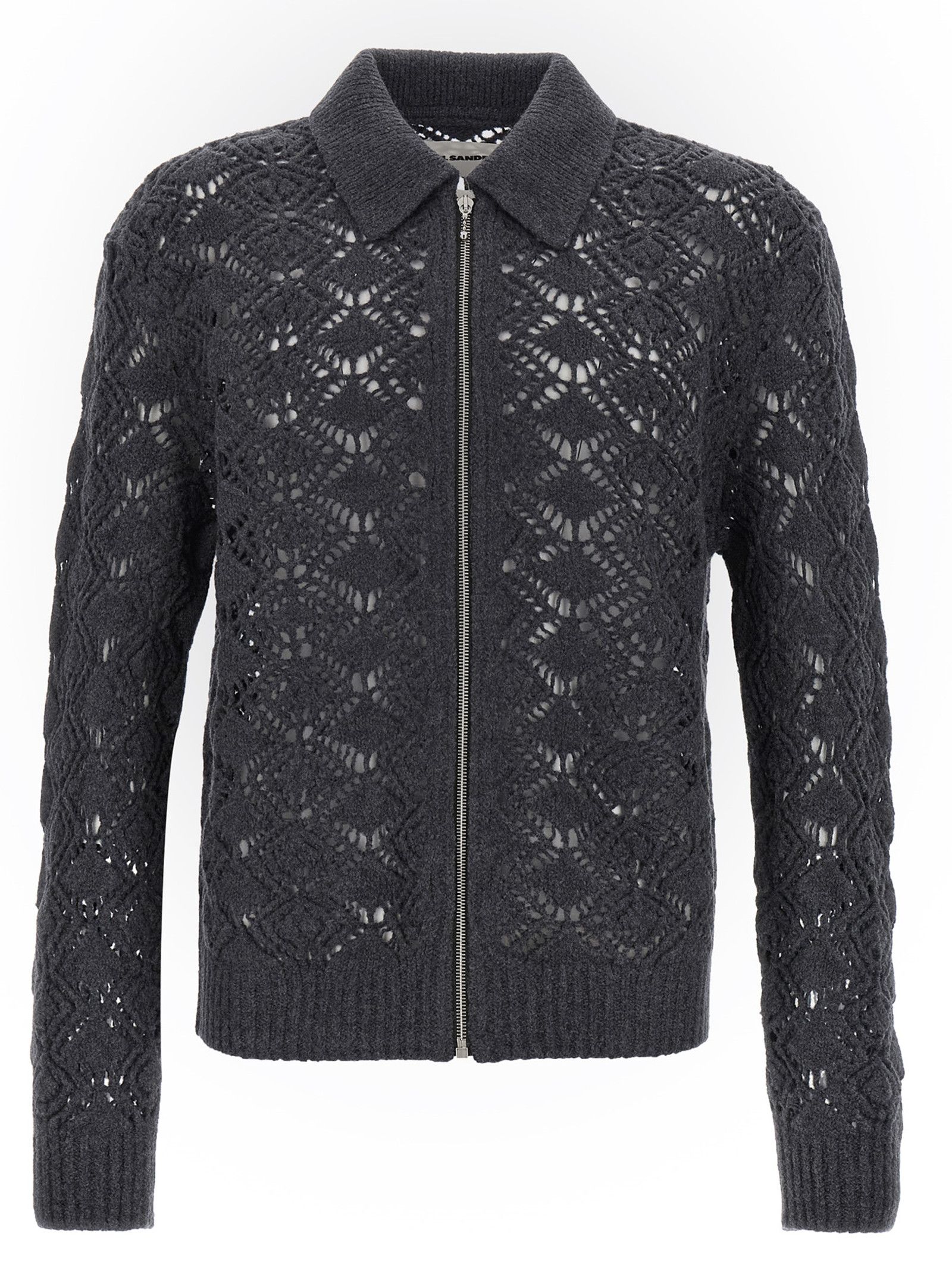Jil Sander Openwork wool cardigan Size US XL / EU 56 / 4 - 1 Thumbnail