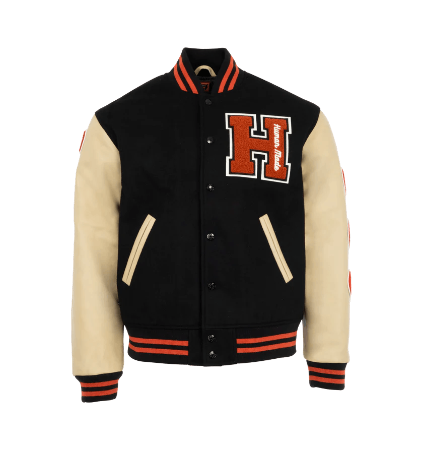 Human Made o1h1sh10525 Varsity Jacket in Black Size US L / EU 52-54 / 3 - 1 Thumbnail