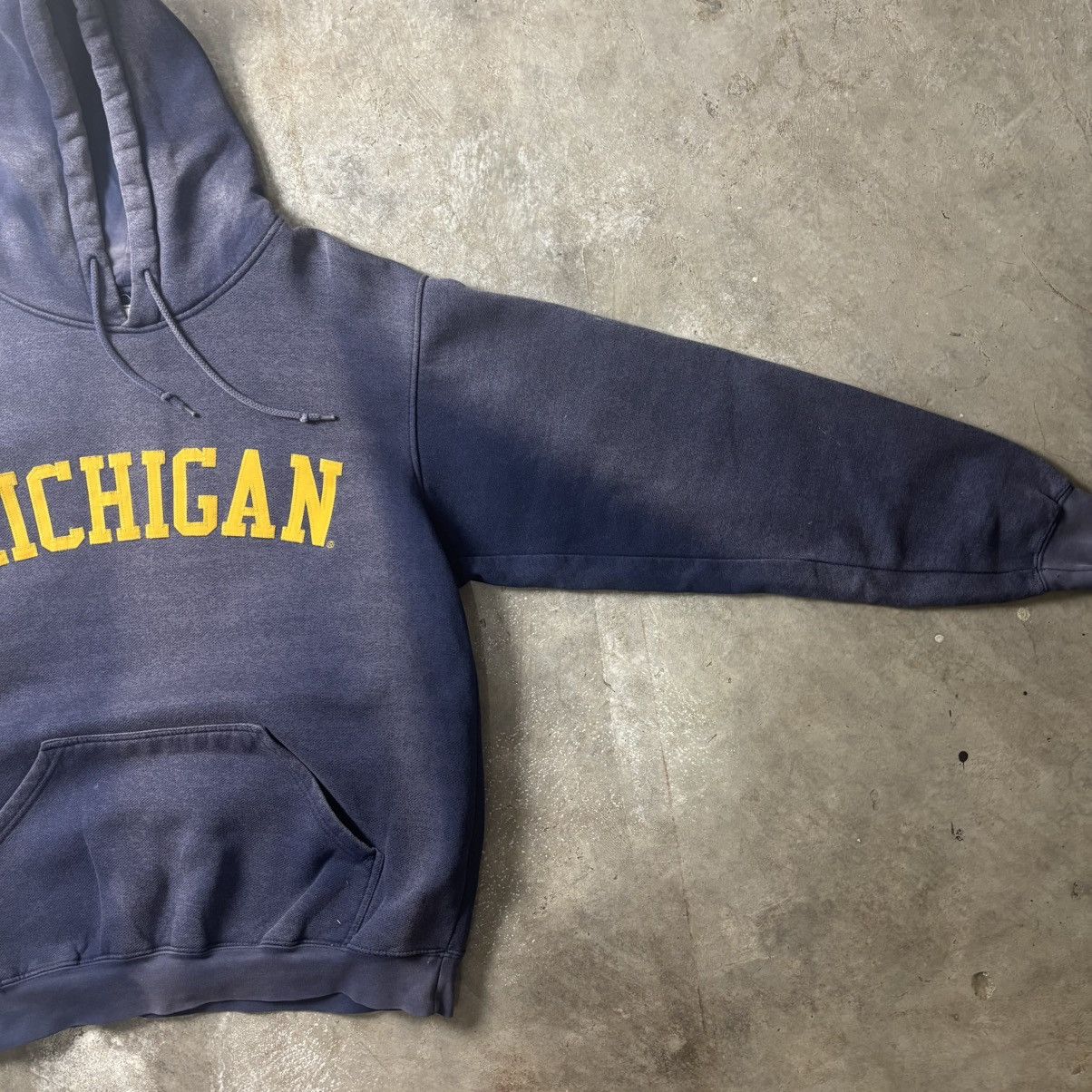 Vintage MICHIGAN FADED HOODIE Size US L / EU 52-54 / 3 - 4 Thumbnail