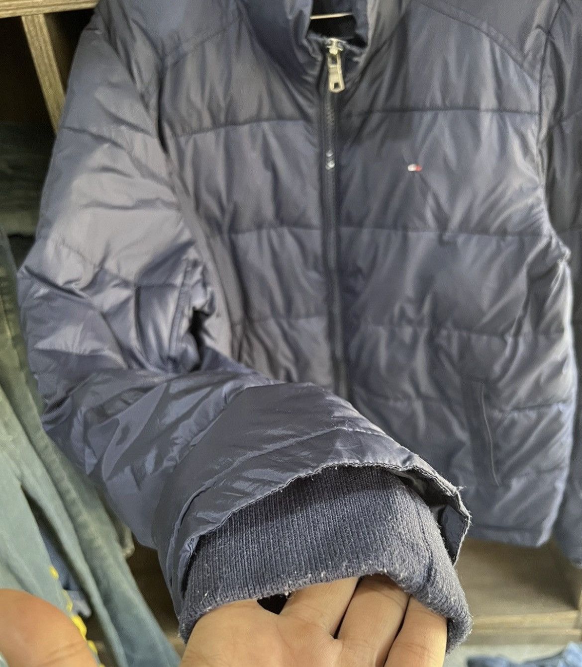Tommy Hilfiger 🔥Vintage Tommy Hilfiger Down Puffer Jacket Size US L / EU 52-54 / 3 - 8 Thumbnail
