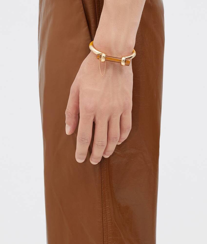 Bottega Veneta o1n1vont1124 Size: M / Bolt Bracelet in Brown Size ONE SIZE - 2 Thumbnail