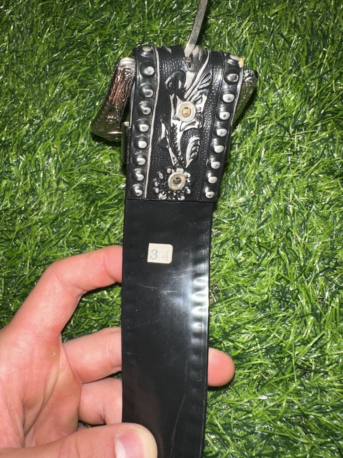 Cowboy Equipment Cowboy western rubber belt Size 34 - 4 Thumbnail