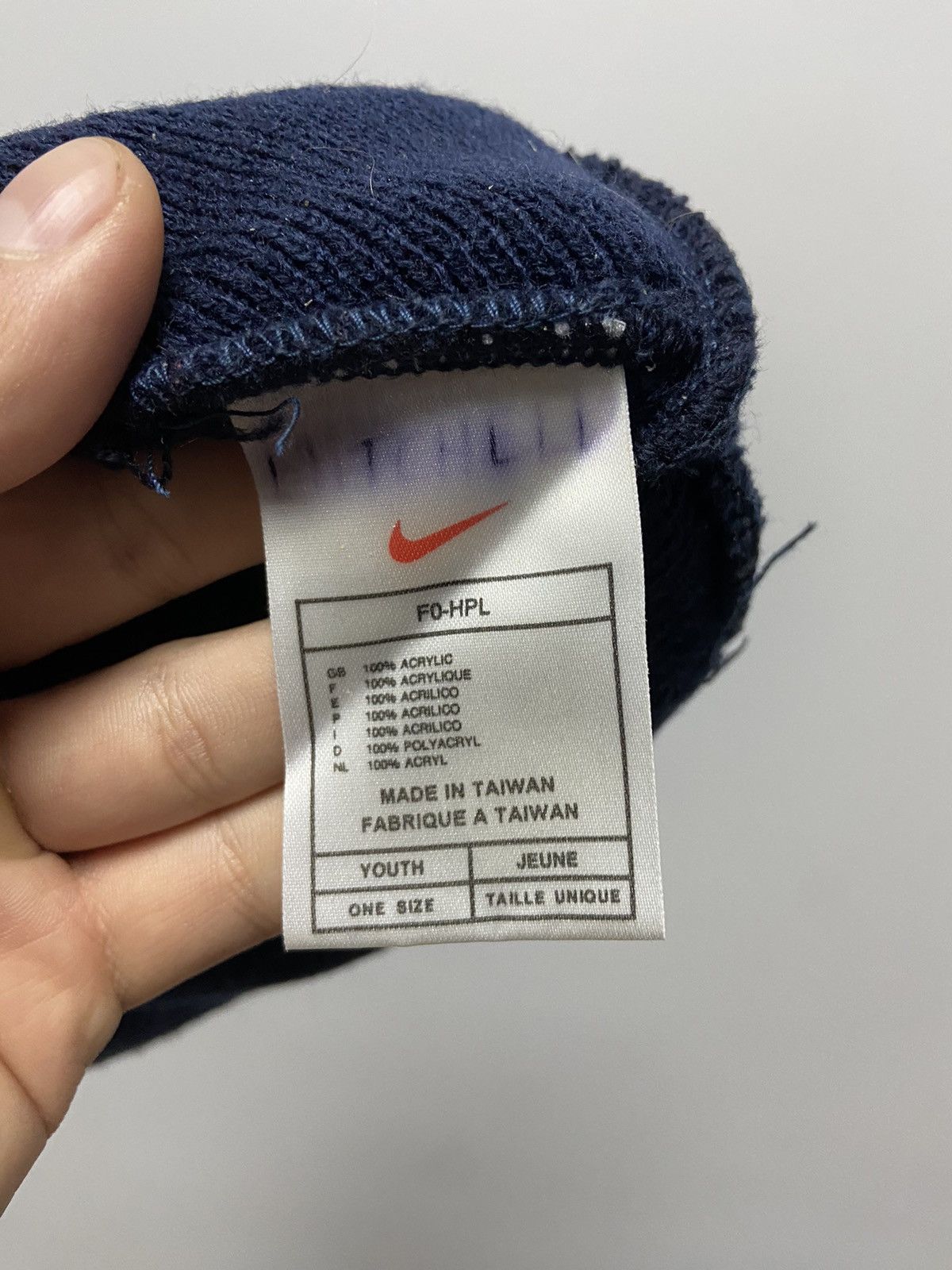 Nike × Vintage Nike Hat Vintage Beanie Small Embroidered Swoosh Logo Size ONE SIZE - 5 Thumbnail