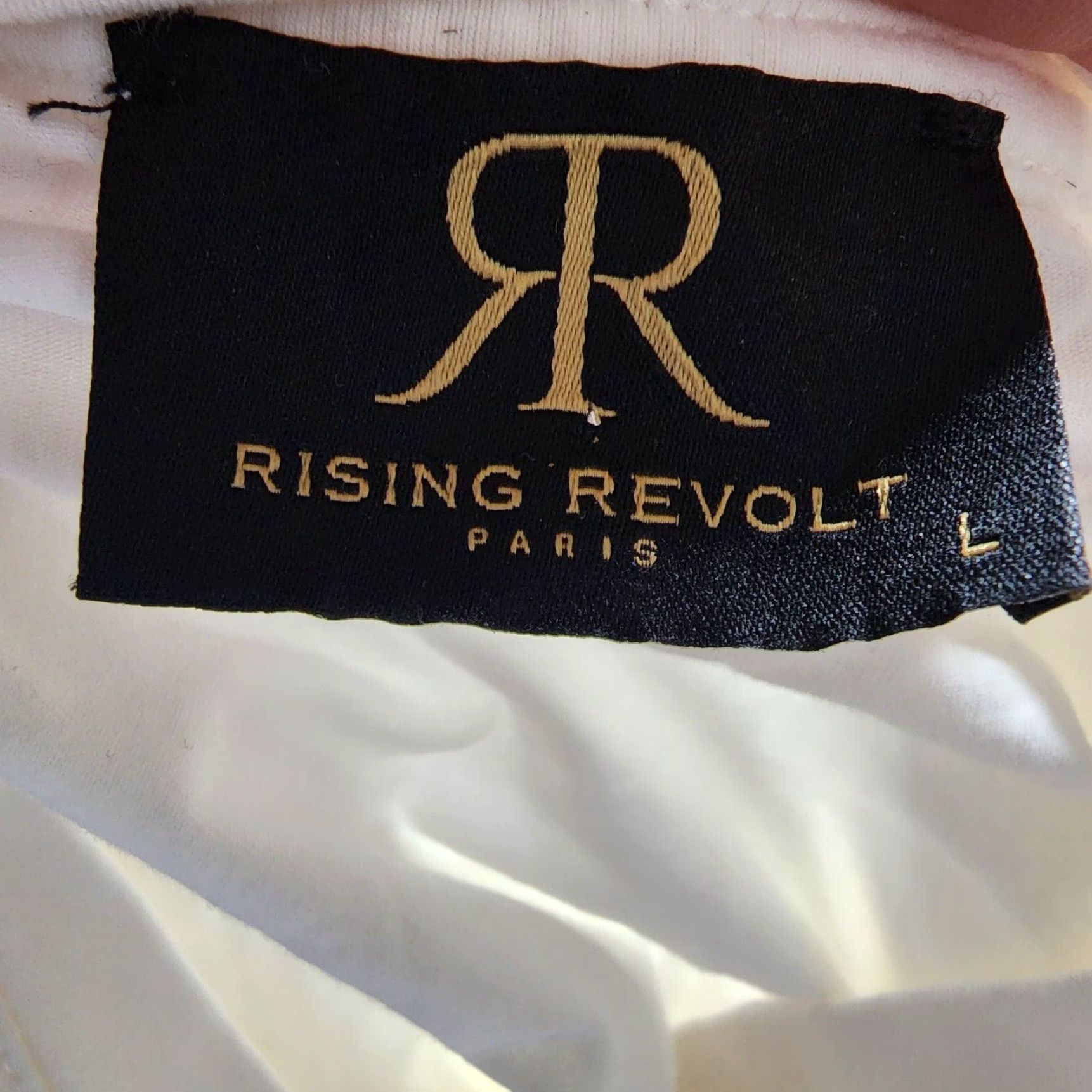 Vintage RISING REVOLT Shirt Mens L Ivory Macaw Rhinestone T Shirt Distressed Size US L / EU 52-54 / 3 - 7 Thumbnail