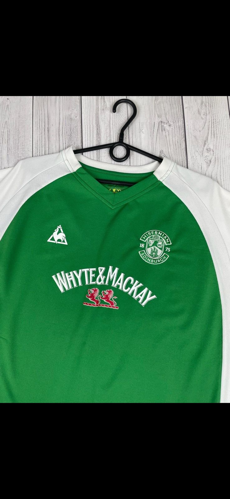 Le Coq Sportif Vintage soccer jersey Hibernian Edinburgh soccer jersey XL Size US XL / EU 56 / 4 - 2 Thumbnail