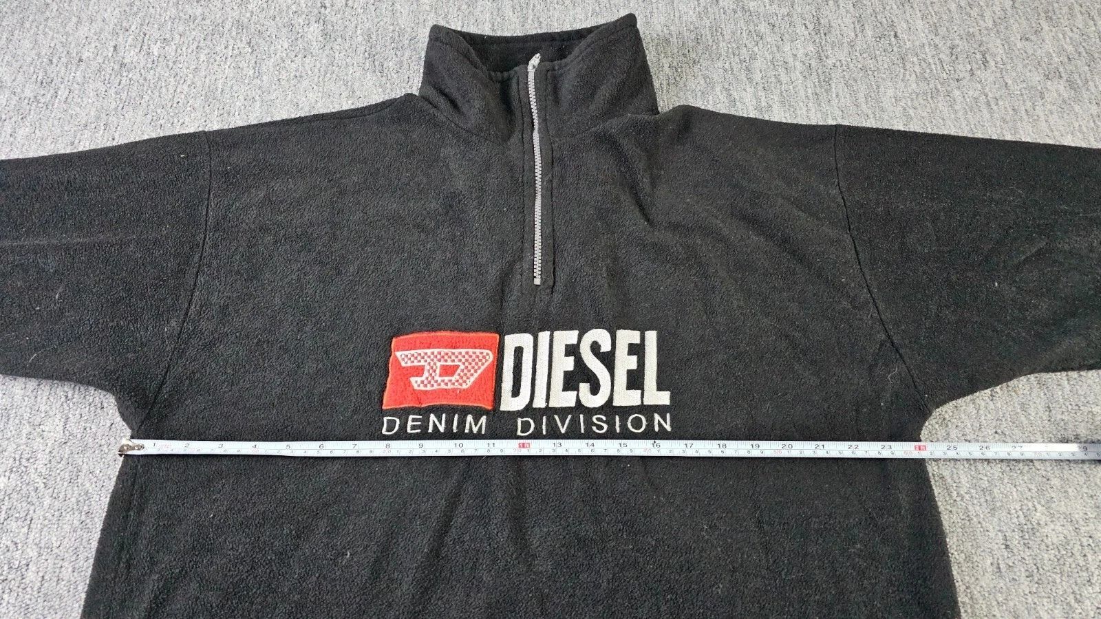 Diesel Diesel Vintage 90s Spellout Fleece Quarter Zip Pullover XL Size US XL / EU 56 / 4 - 8 Thumbnail