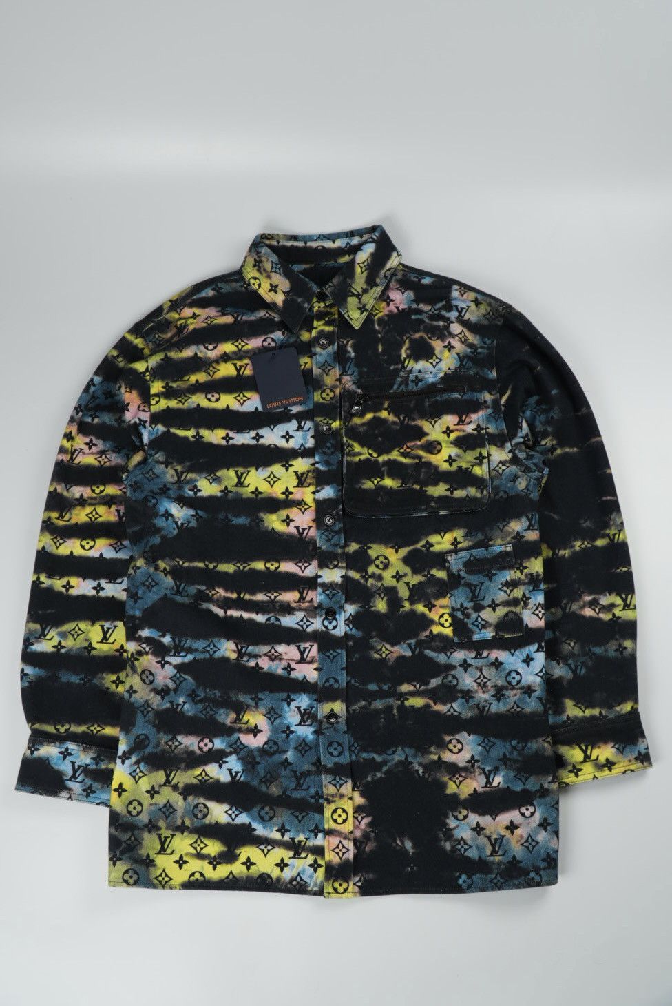 Louis Vuitton Louis Vuitton Black Tie Dye Denim Jacket Size US L / EU 52-54 / 3 - 1 Thumbnail