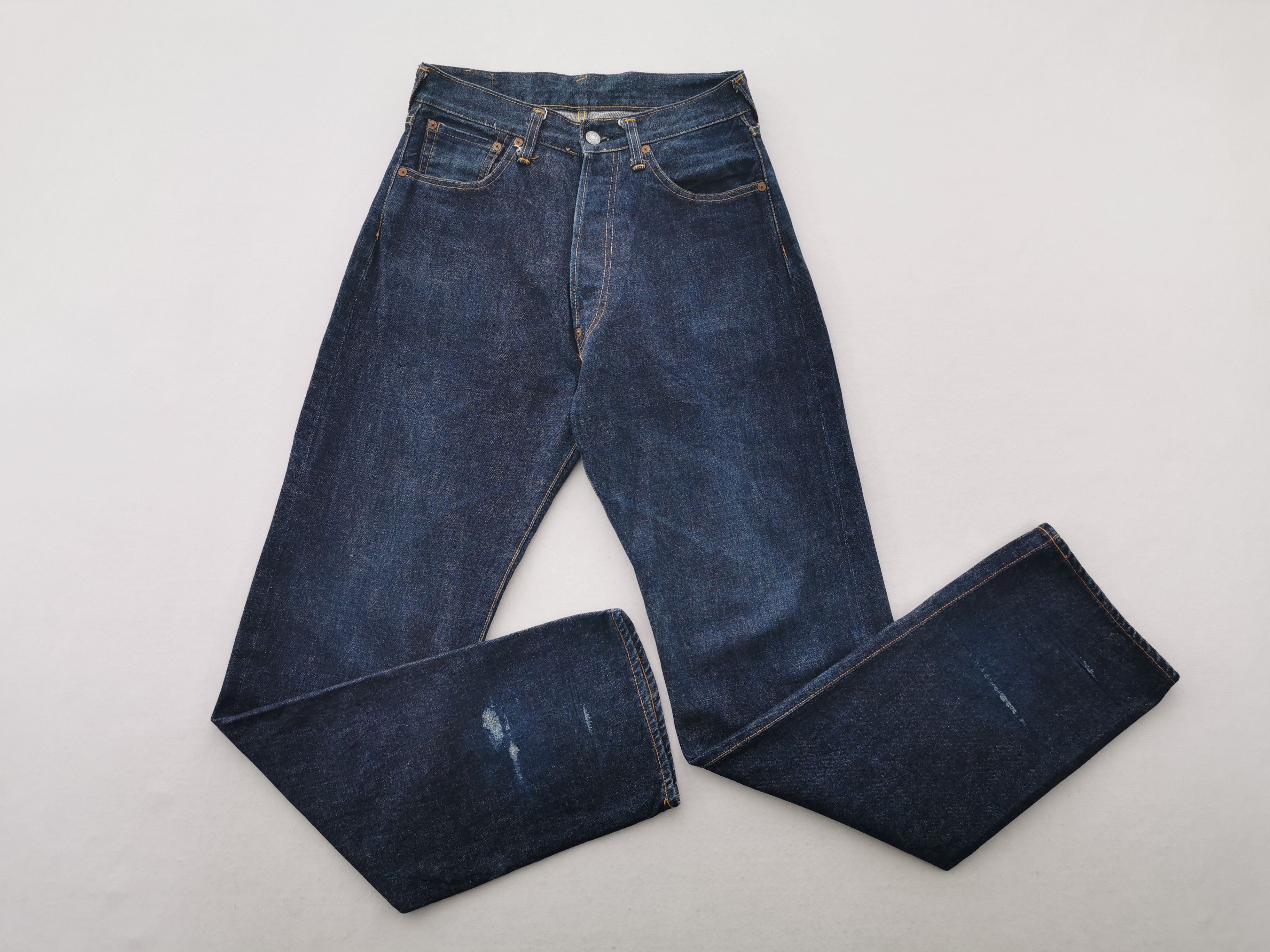 Japanese Brand Vintage 90s Evis Lot 2601 Selvedge Seagull Denim Size 29 Size US 29 - 4 Thumbnail