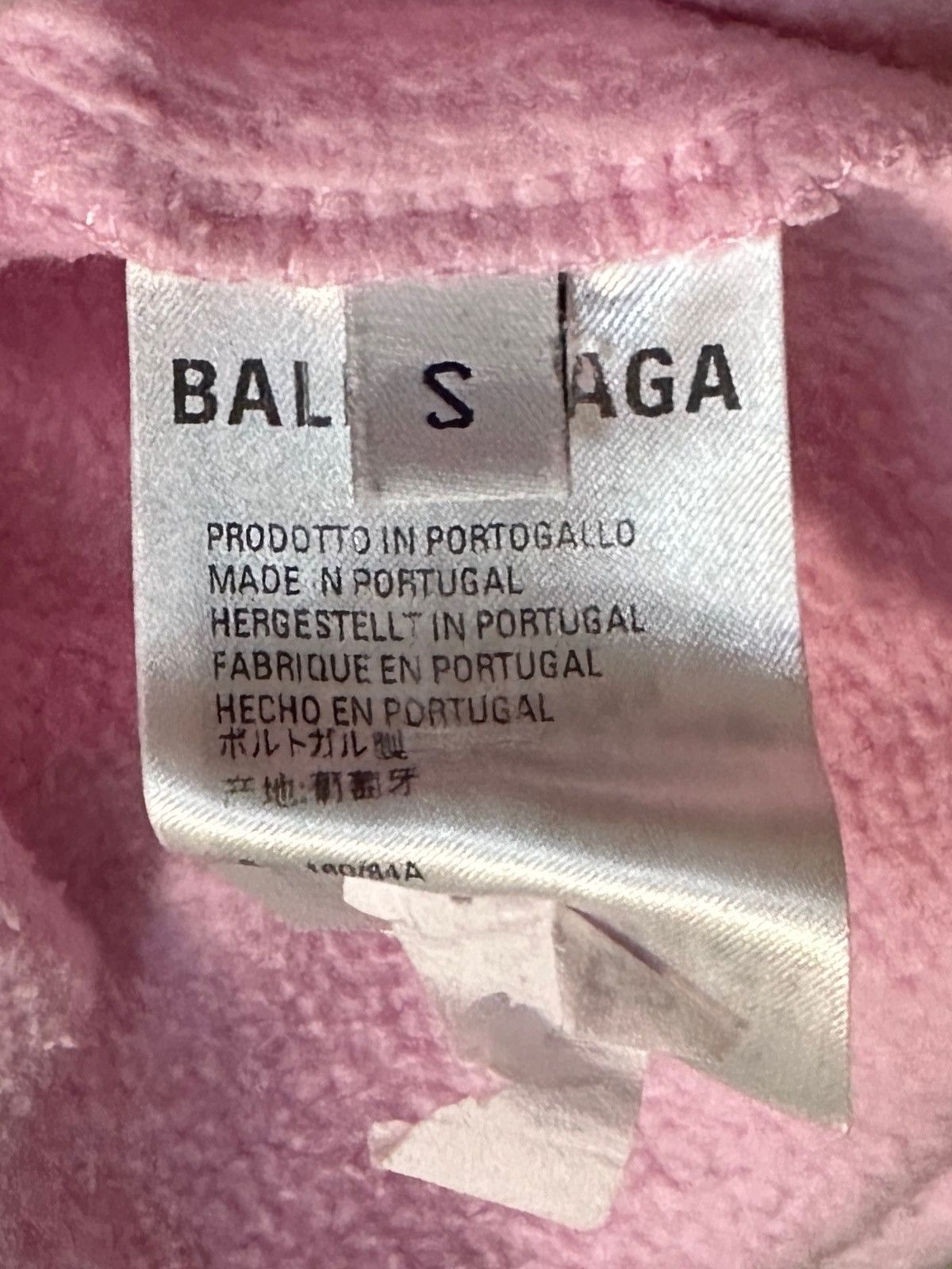 Balenciaga BALENCIAGA SS2020 Pink Embroidered Hoodie Size US S / EU 44-46 / 1 - 4 Thumbnail