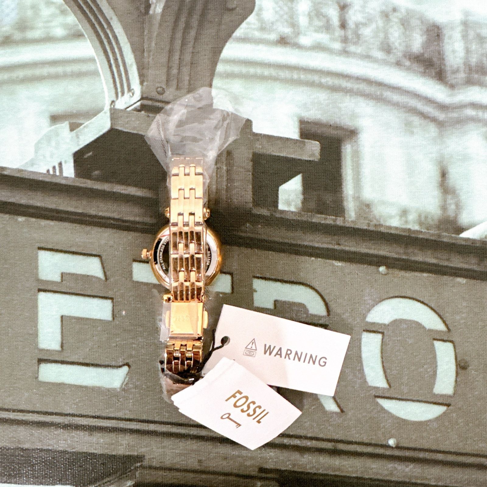 Fossil Fossil BQ3502 Tillie Mini Three-Hand Rose Gold Steel Watch Size ONE SIZE - 4 Thumbnail
