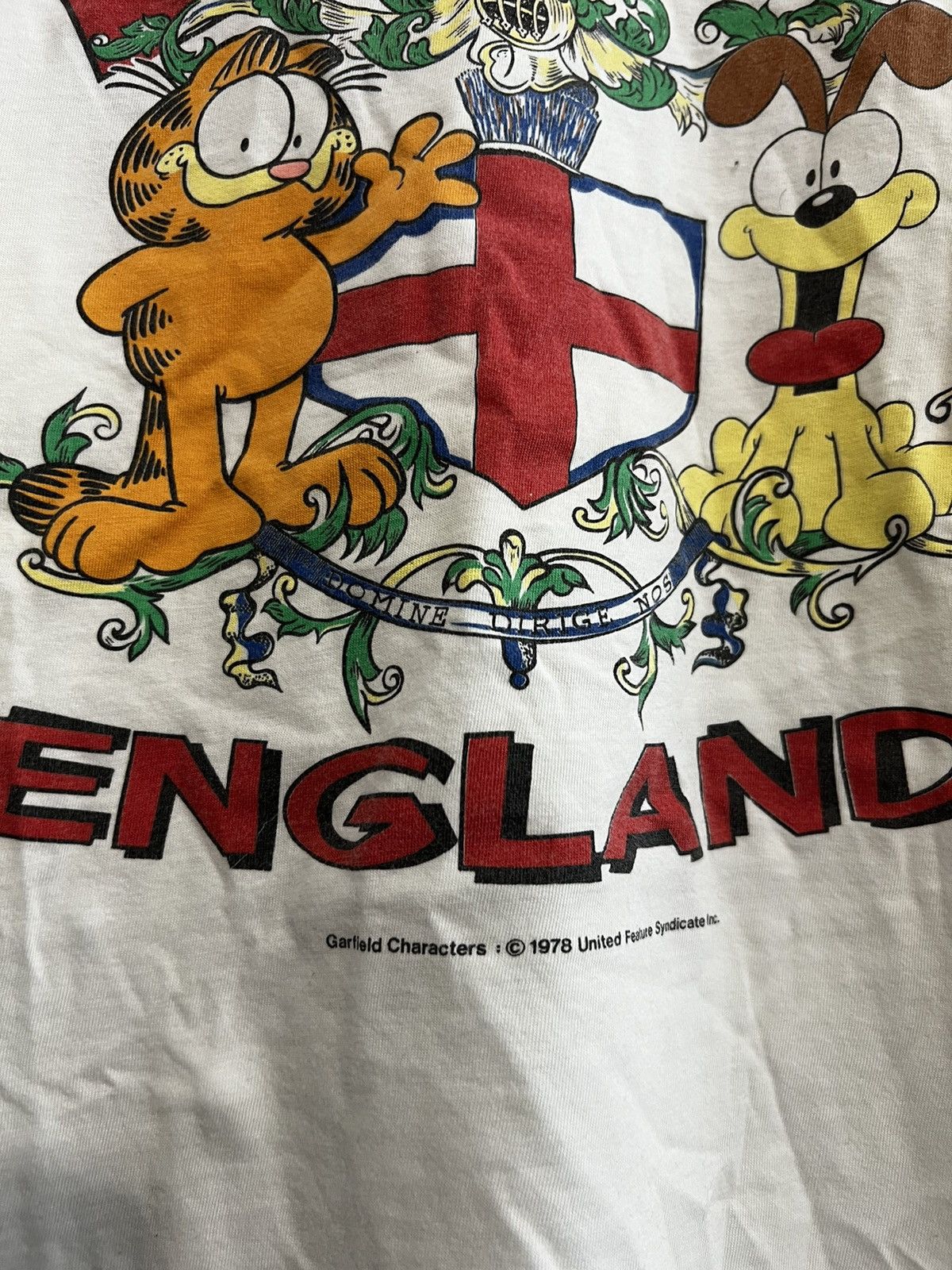 Anime Rare Vintage 90s Garfield England Cartoon Tee Movie XL Size US XL / EU 56 / 4 - 4 Thumbnail