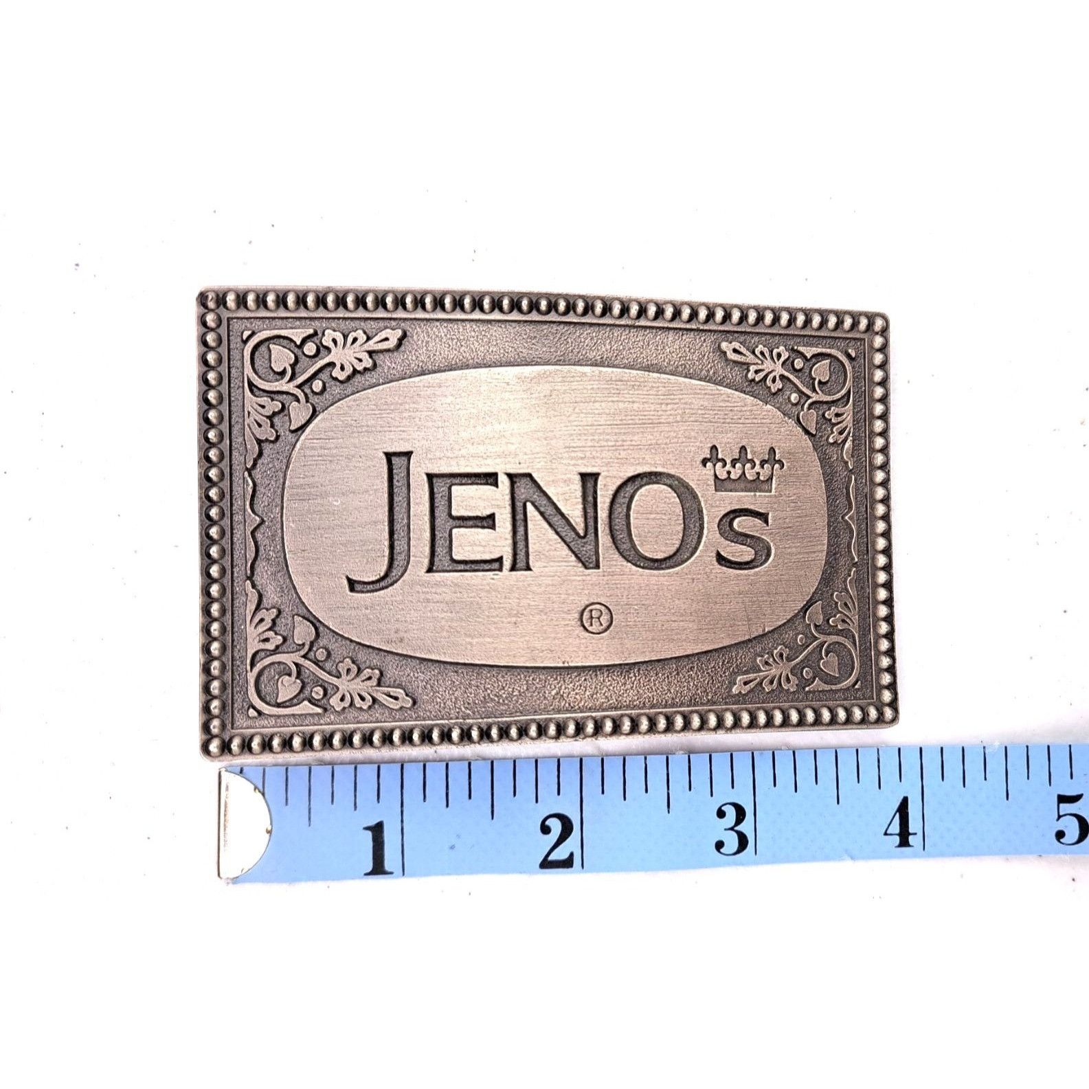 Vintage Vintage Jeno's Pizza Metal Belt Buckle Snack Food Chicago Size ONE SIZE - 5 Thumbnail